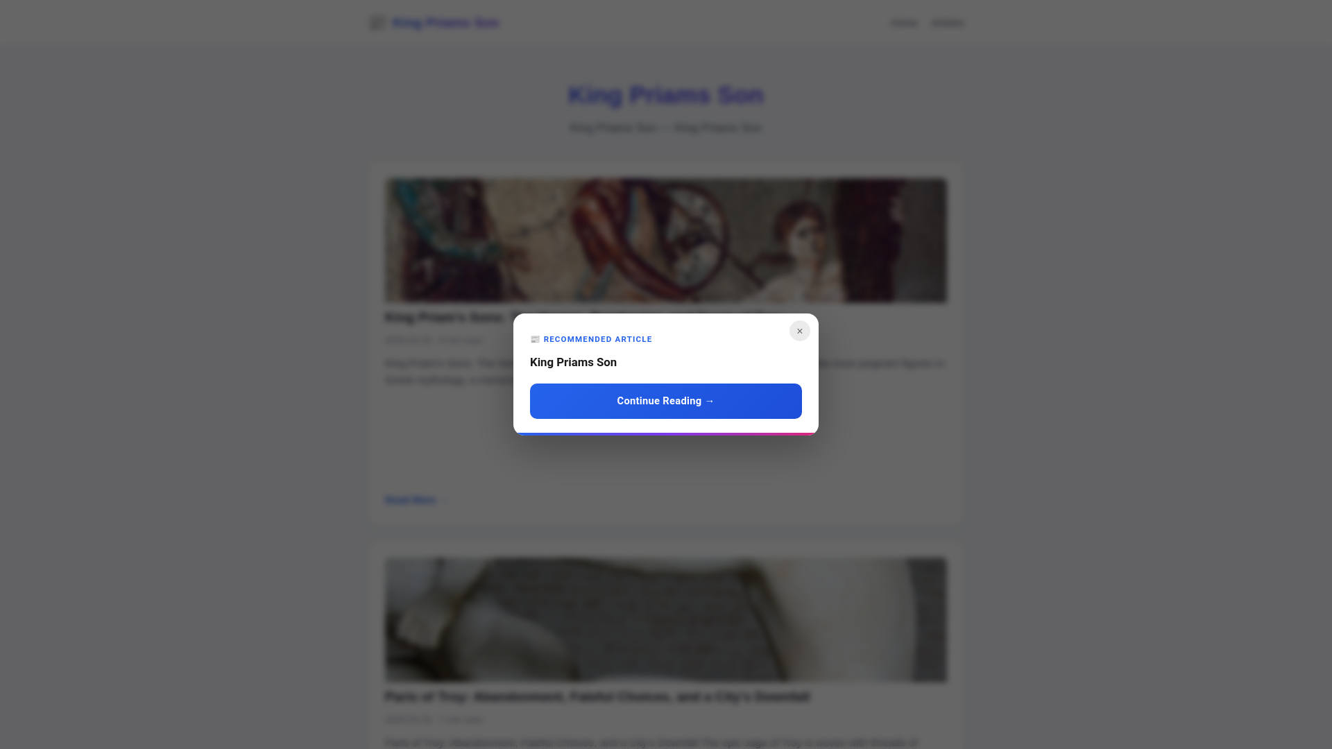 website screenshot of https://king-priams-son.pages.dev/