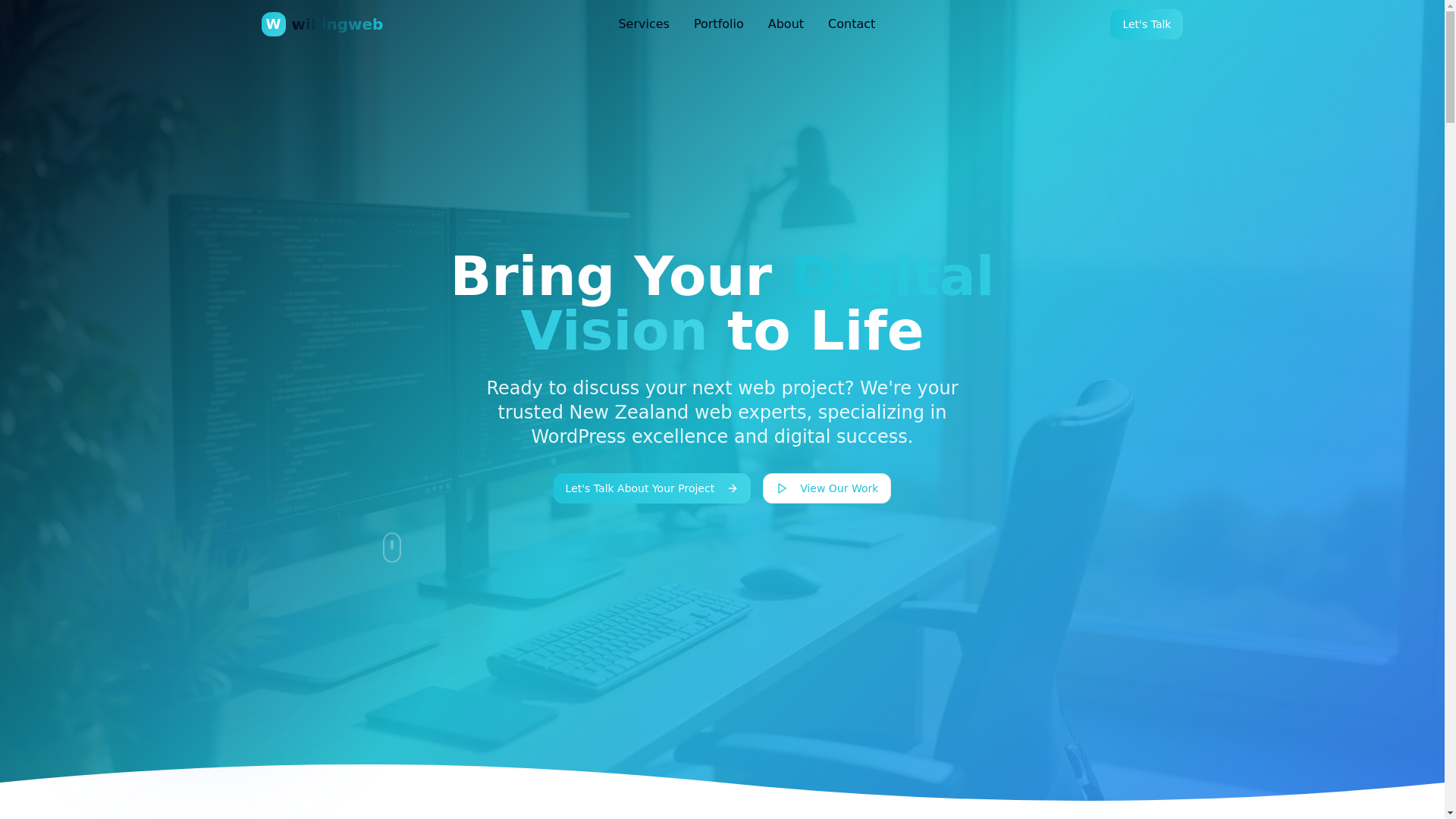 website screenshot of https://willingweb-revamp.pages.dev/
