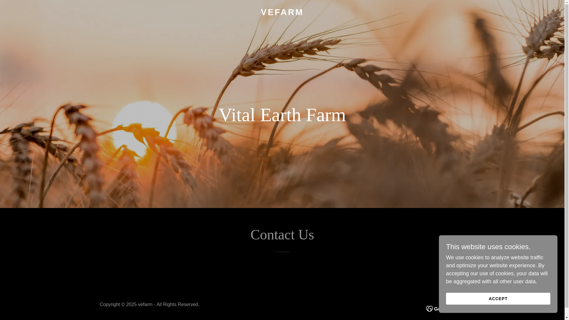 website screenshot of https://vefarm.in/