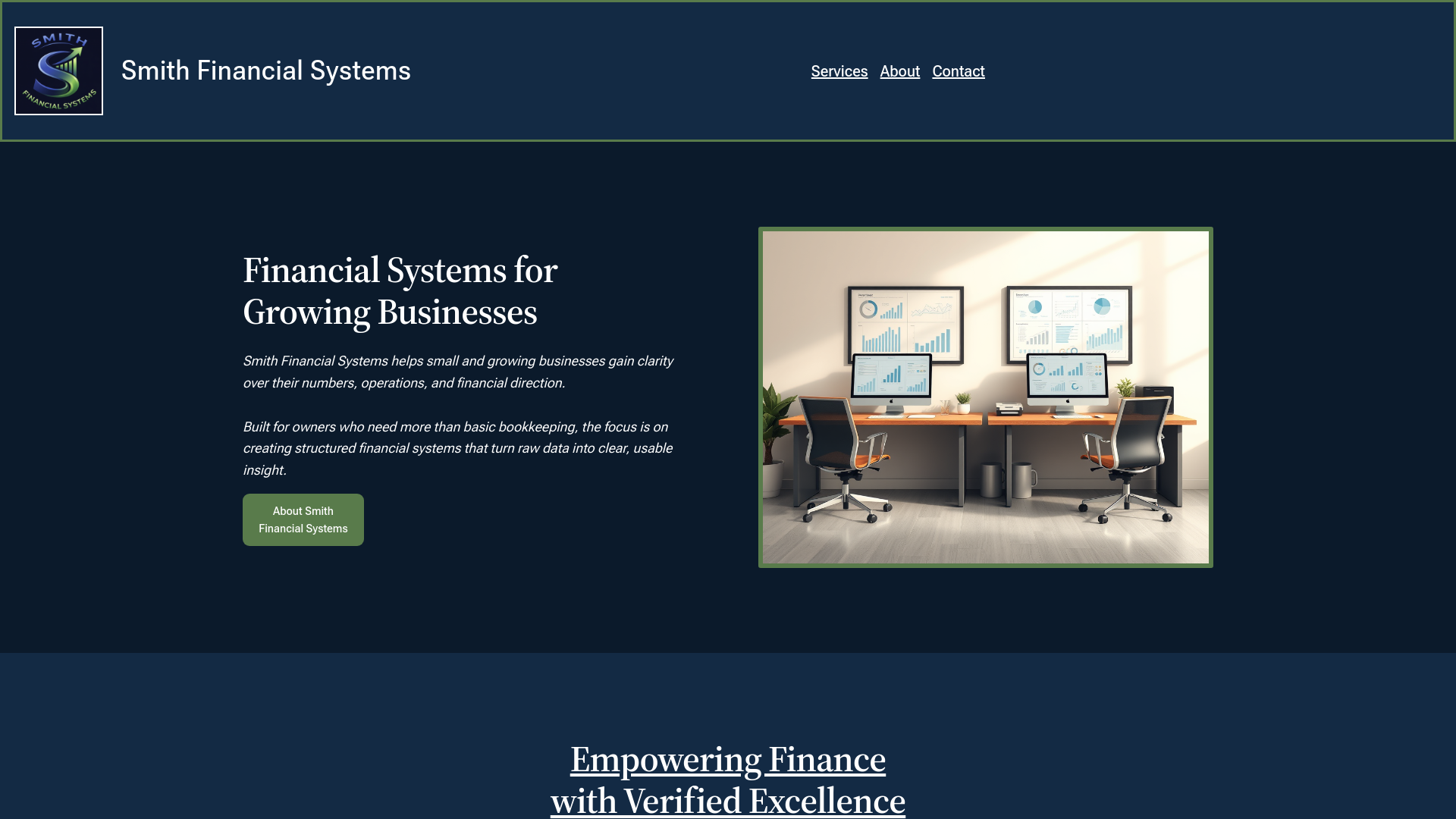 website screenshot of https://smithfinancialsystems.com/