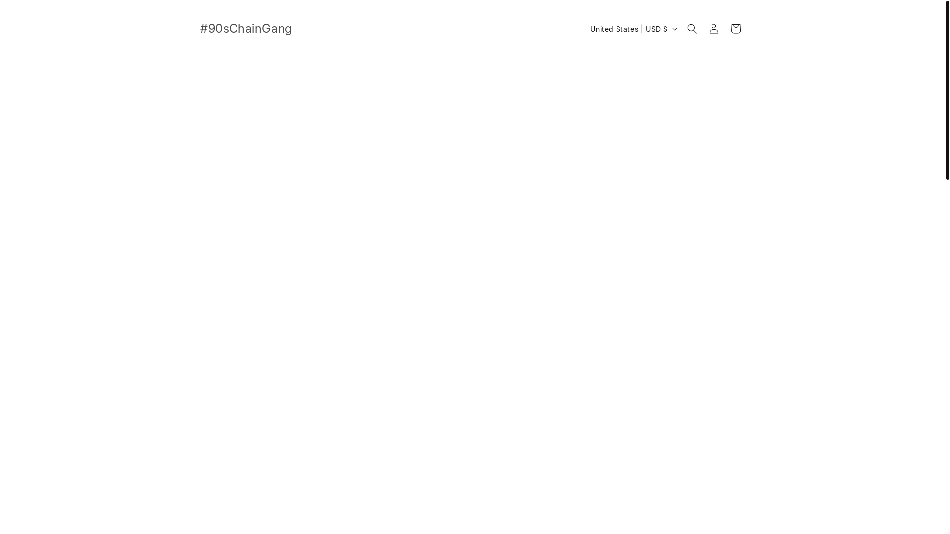 website screenshot of https://90schaingang.com/