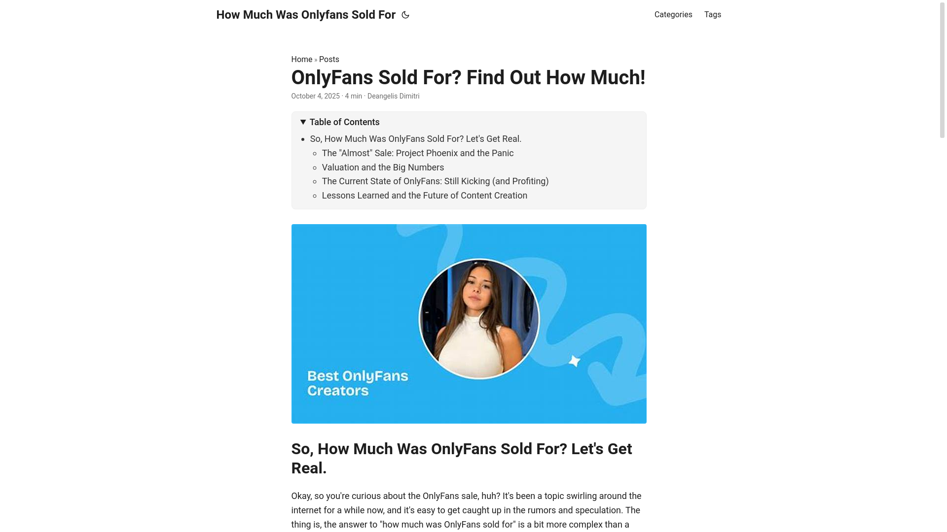 website screenshot of https://how-much-was-onlyfans-sold-for.pages.dev/
