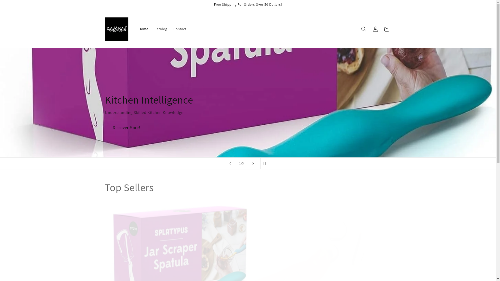 website screenshot of https://intellikitch.net/