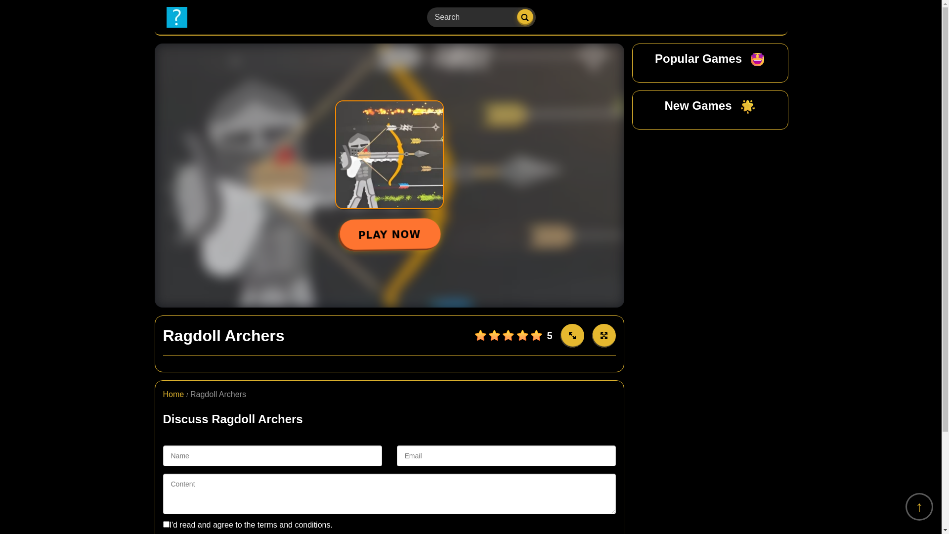 website screenshot of https://ragdollarchers2.io/