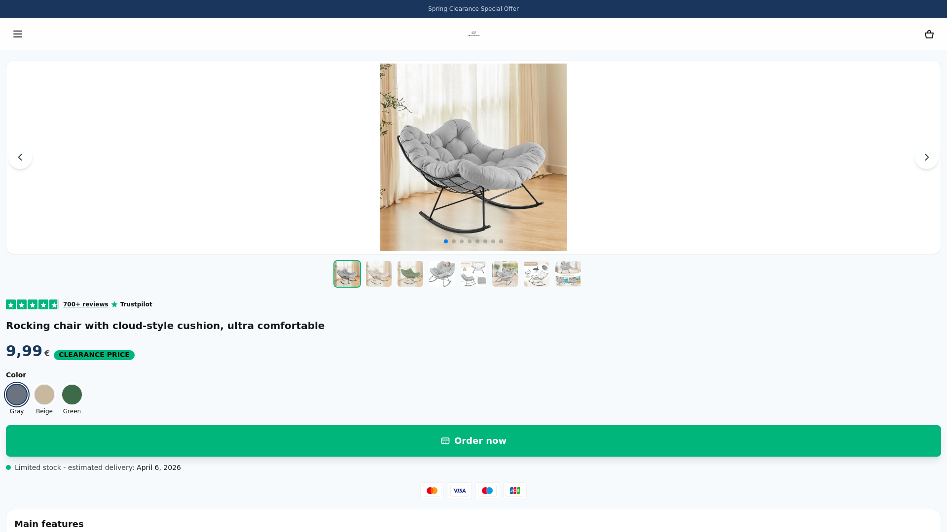 website screenshot of https://tecoacloudchair.pages.dev/