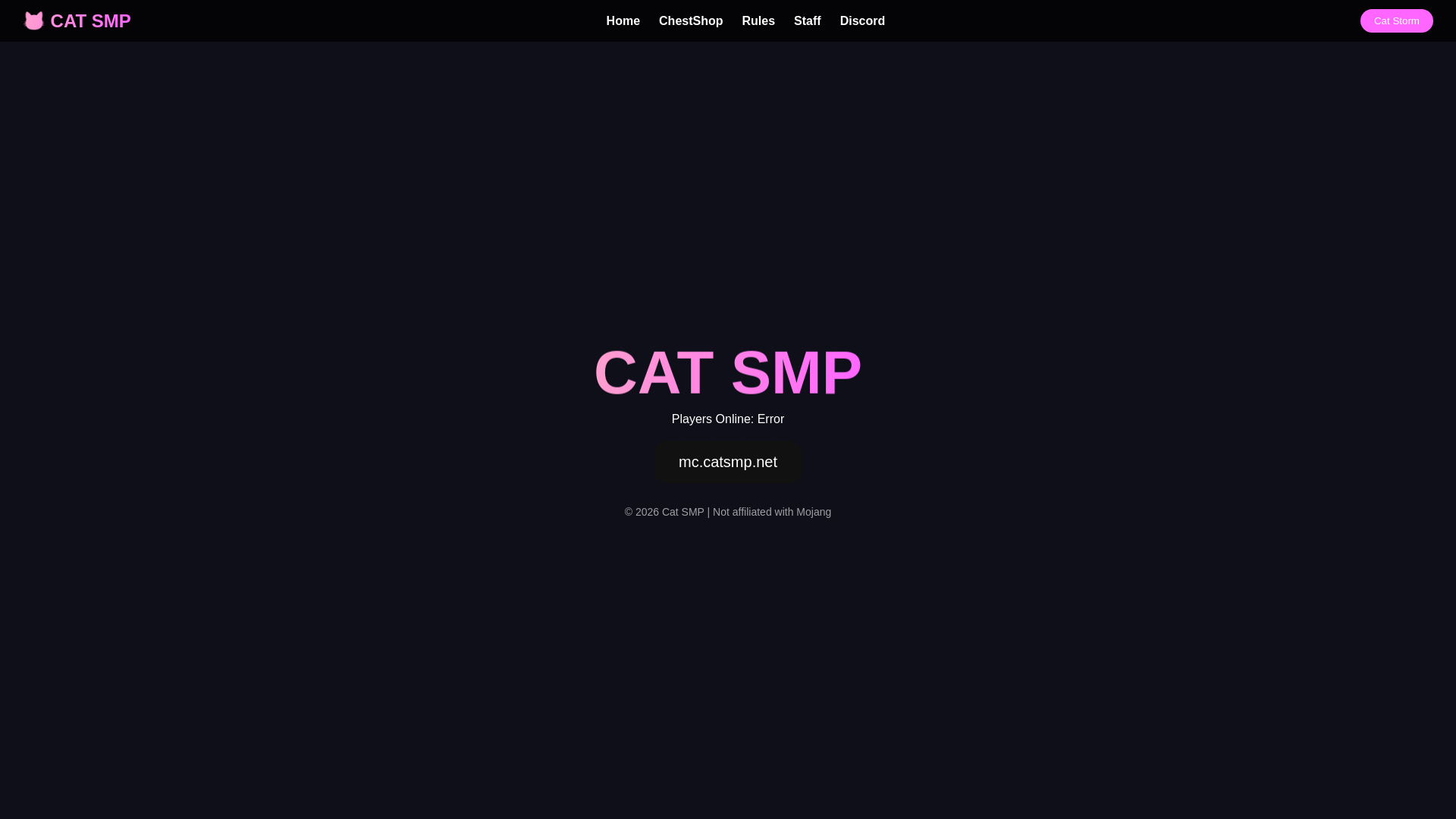 website screenshot of https://cat-smp1.pages.dev/