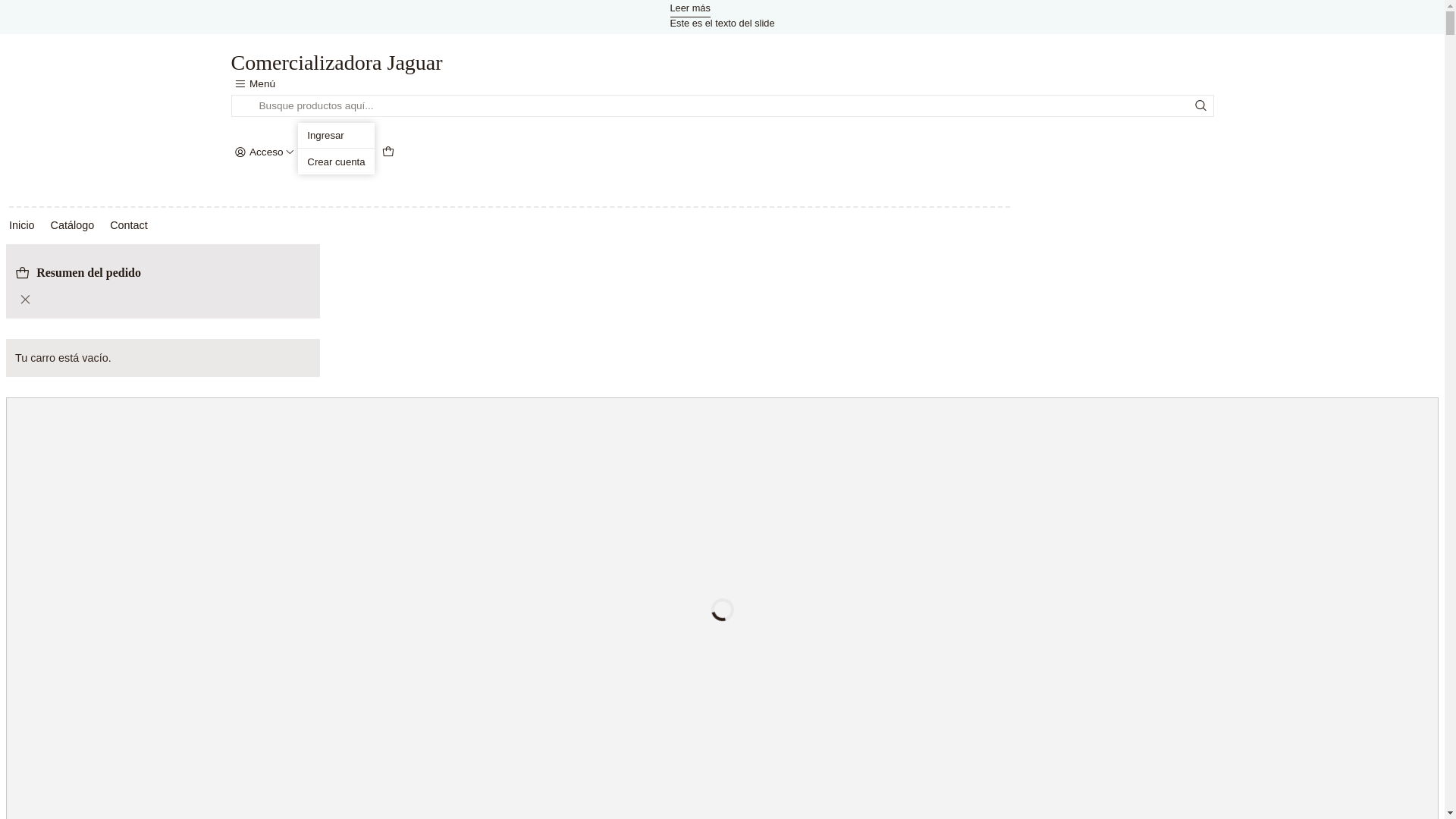 website screenshot of https://comercializadorajaguar.com/