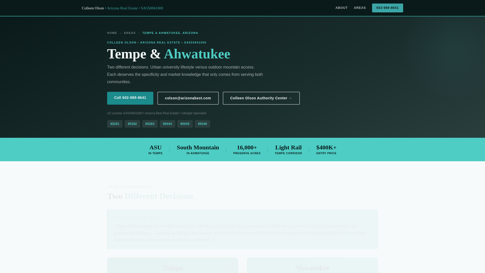 website screenshot of https://colleenolsontempearizona-com.pages.dev/
