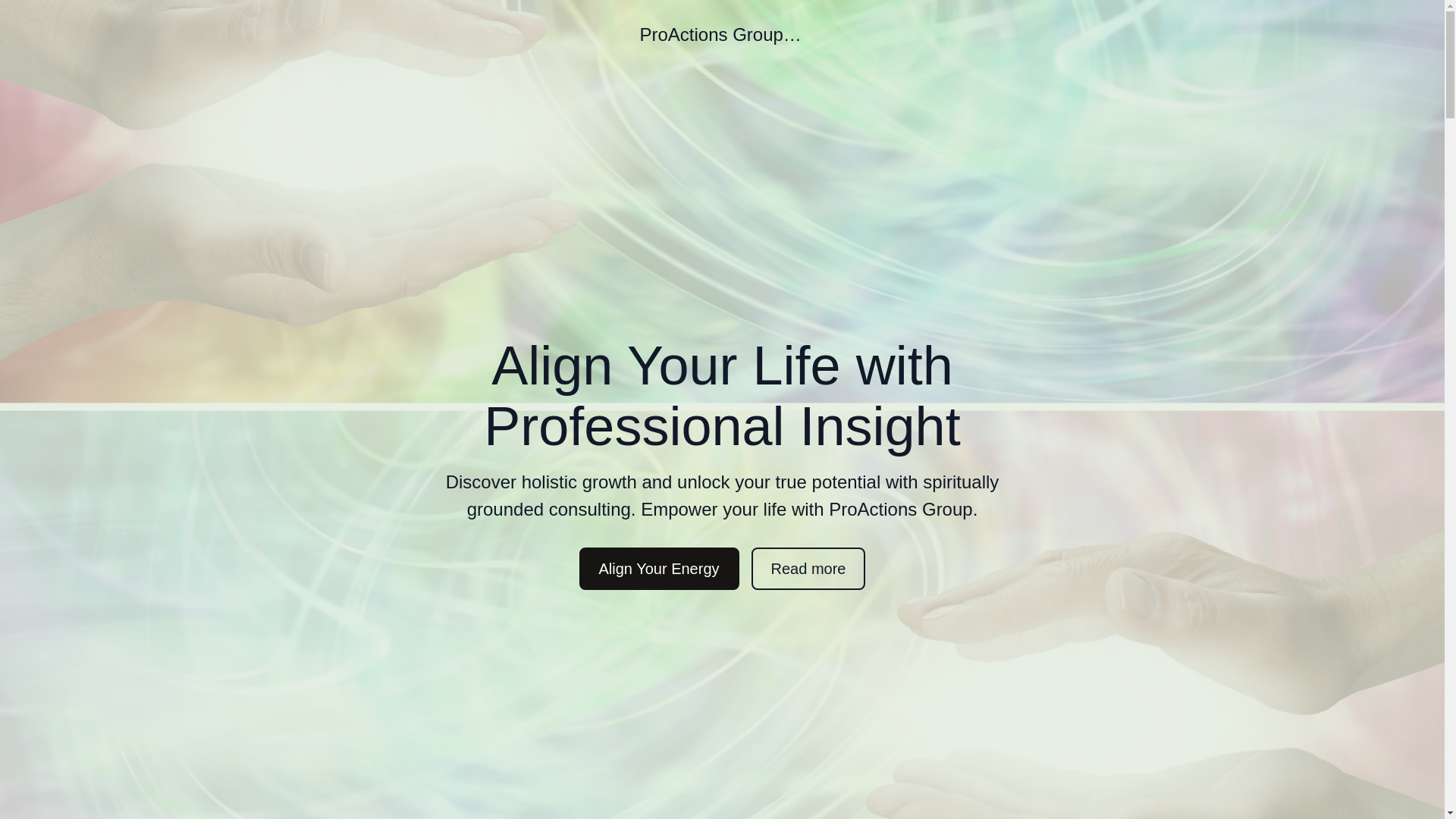 website screenshot of https://proactionsgroup.com/