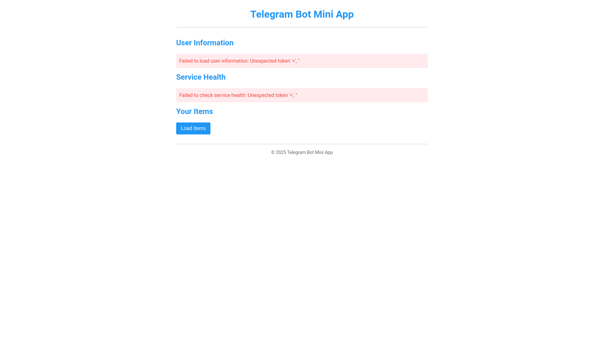website screenshot of https://telegram-bot-miniapp.pages.dev/