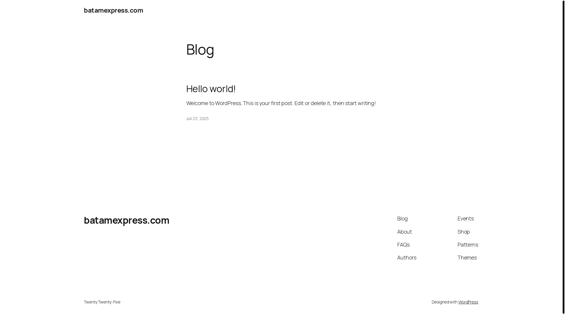 website screenshot of https://batamexpress.com/