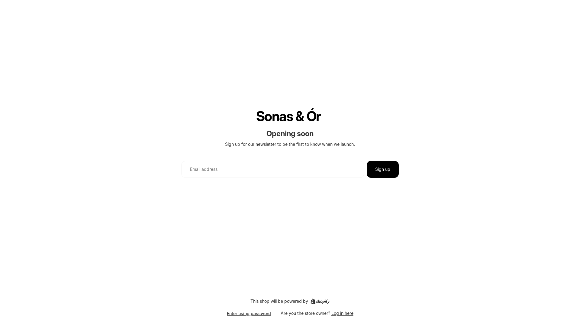 website screenshot of https://sonasandor.com/