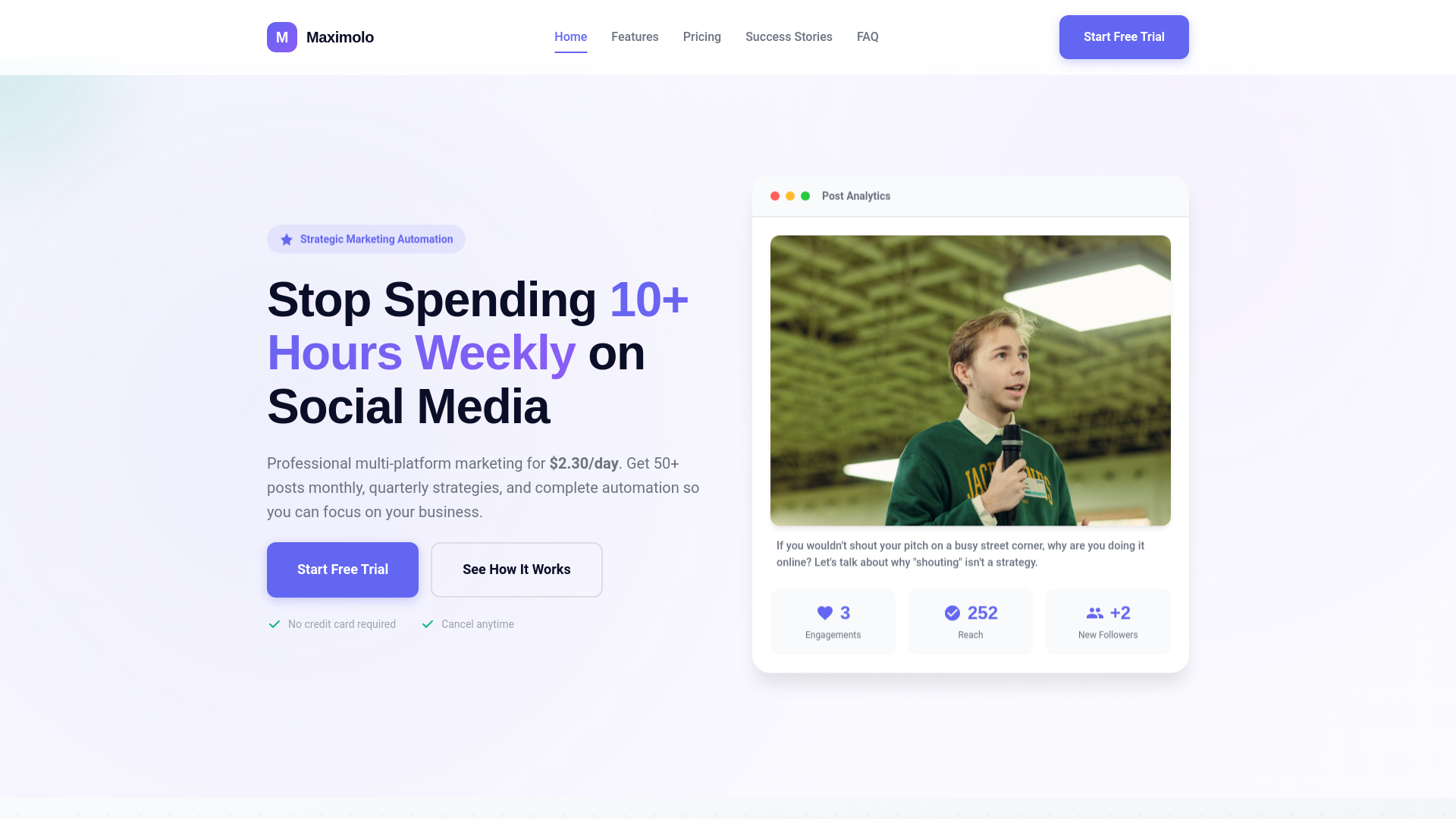 website screenshot of https://maximolo.nathanbollaert.be