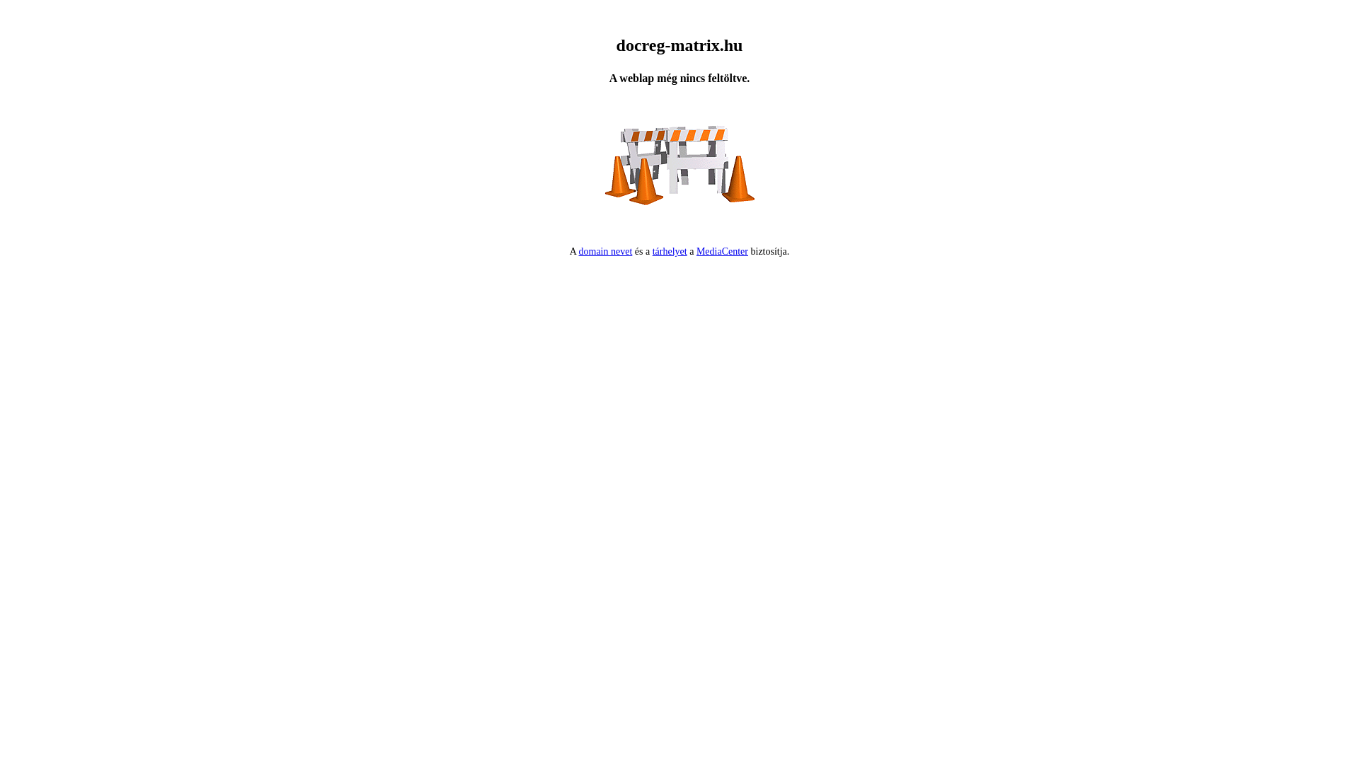 website screenshot of https://docreg-matrix.hu/