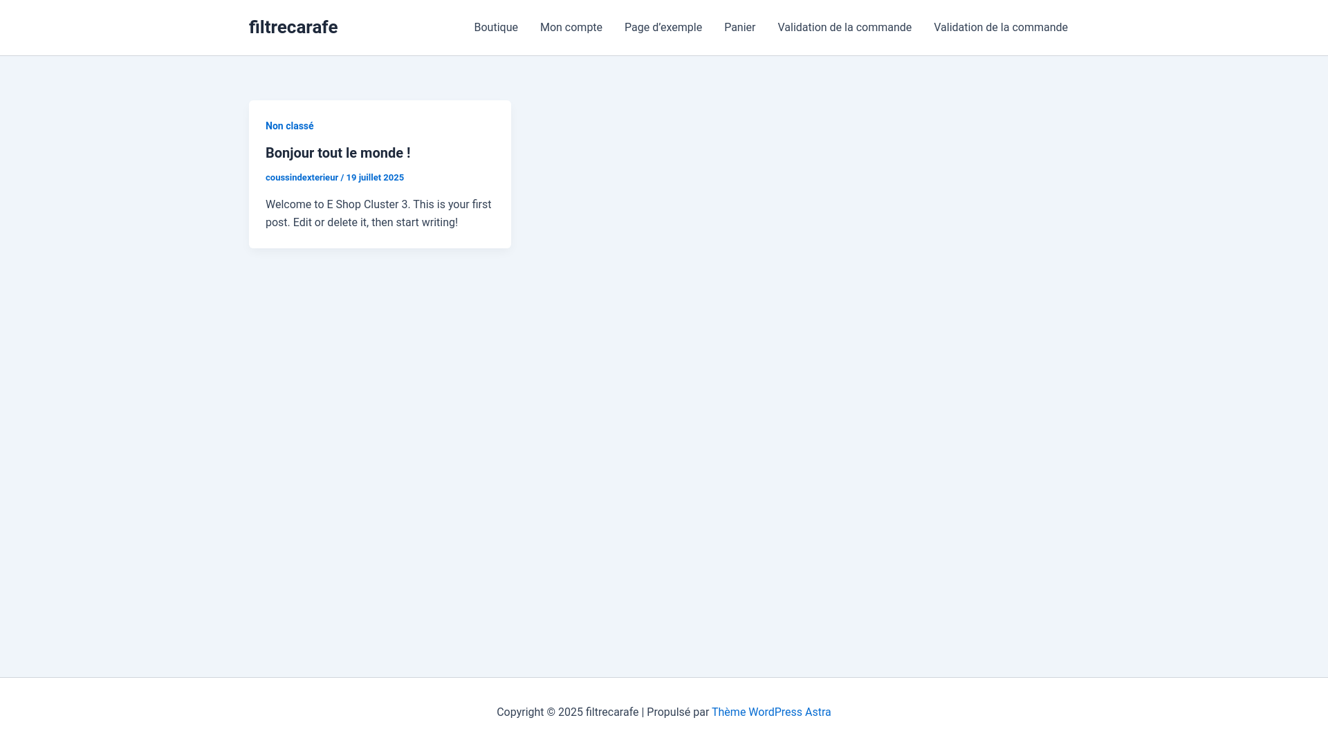 website screenshot of https://filtrecarafe.com/