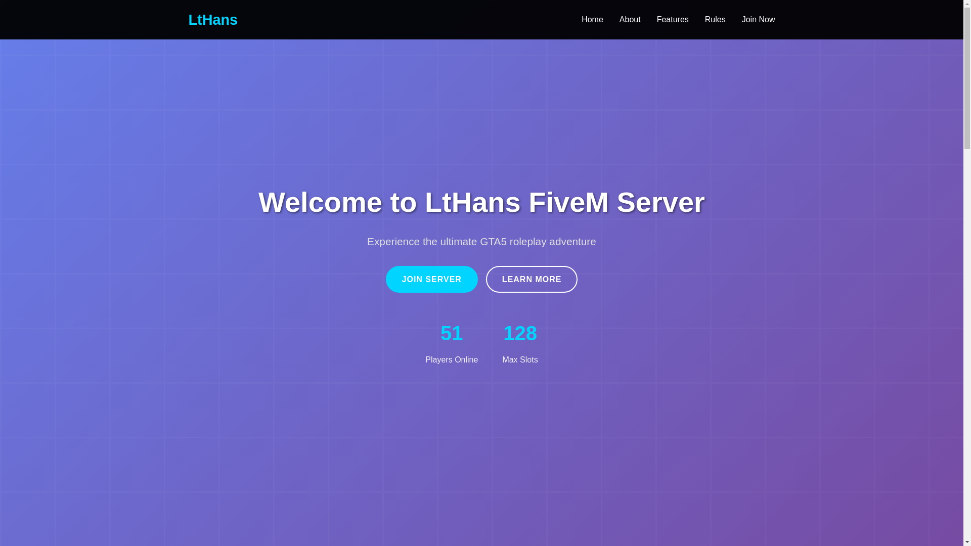 website screenshot of https://lthans.com/