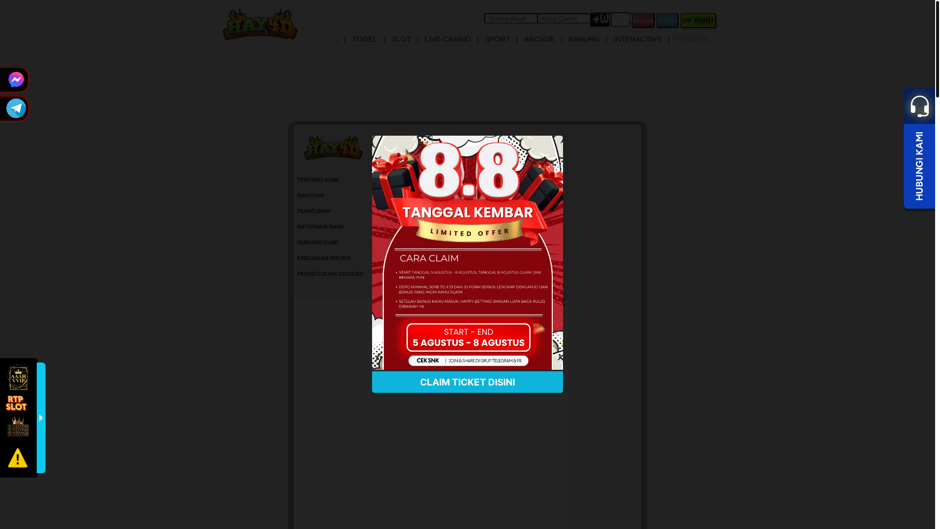 website screenshot of https://vviphay4d.com/