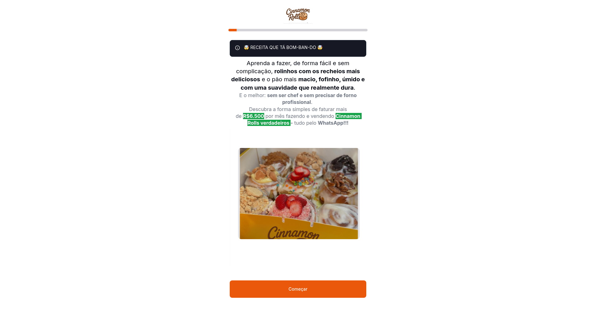 website screenshot of https://produtoofcimperdivel.online/