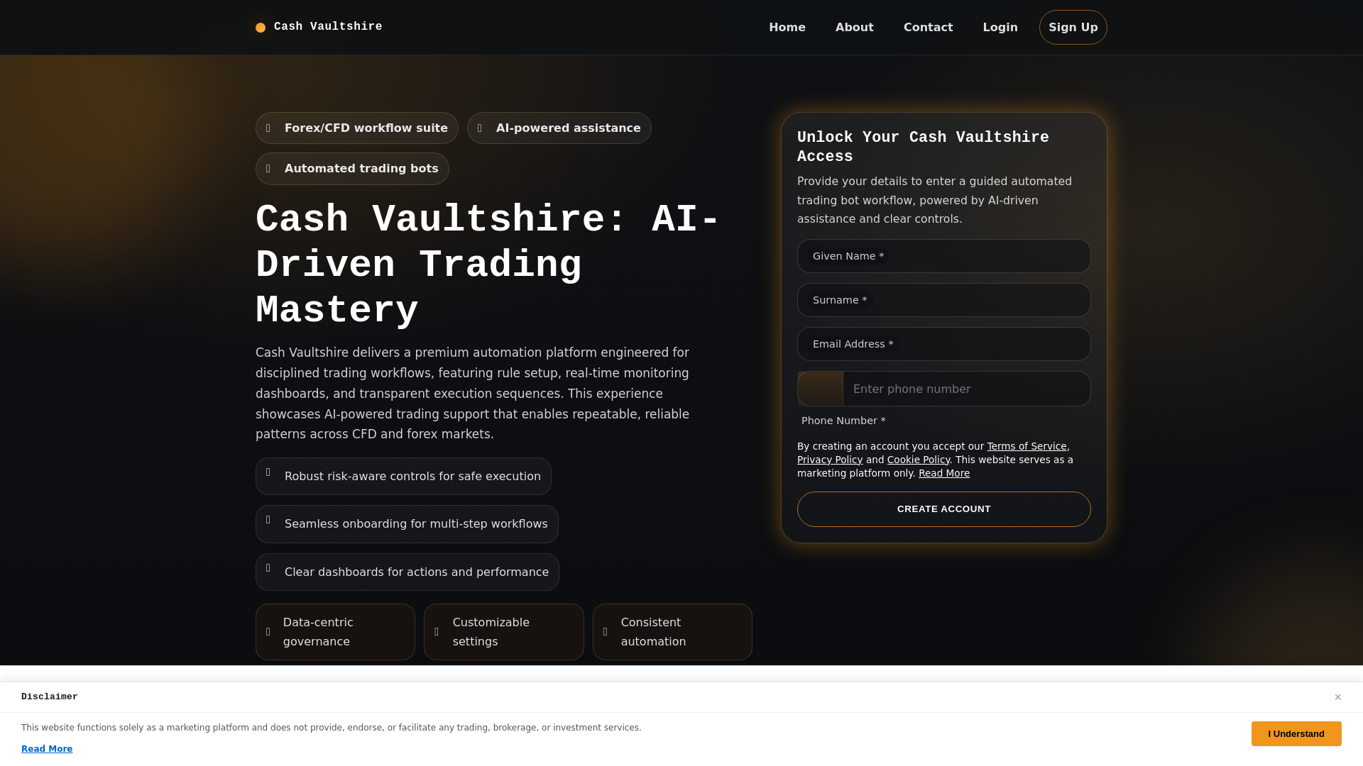 website screenshot of https://cash-vaultshire-shop.pages.dev/