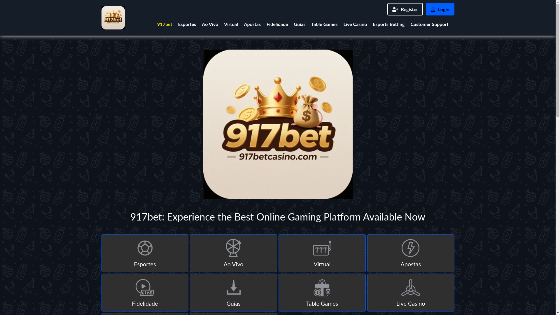 website screenshot of https://917betcasino.com/
