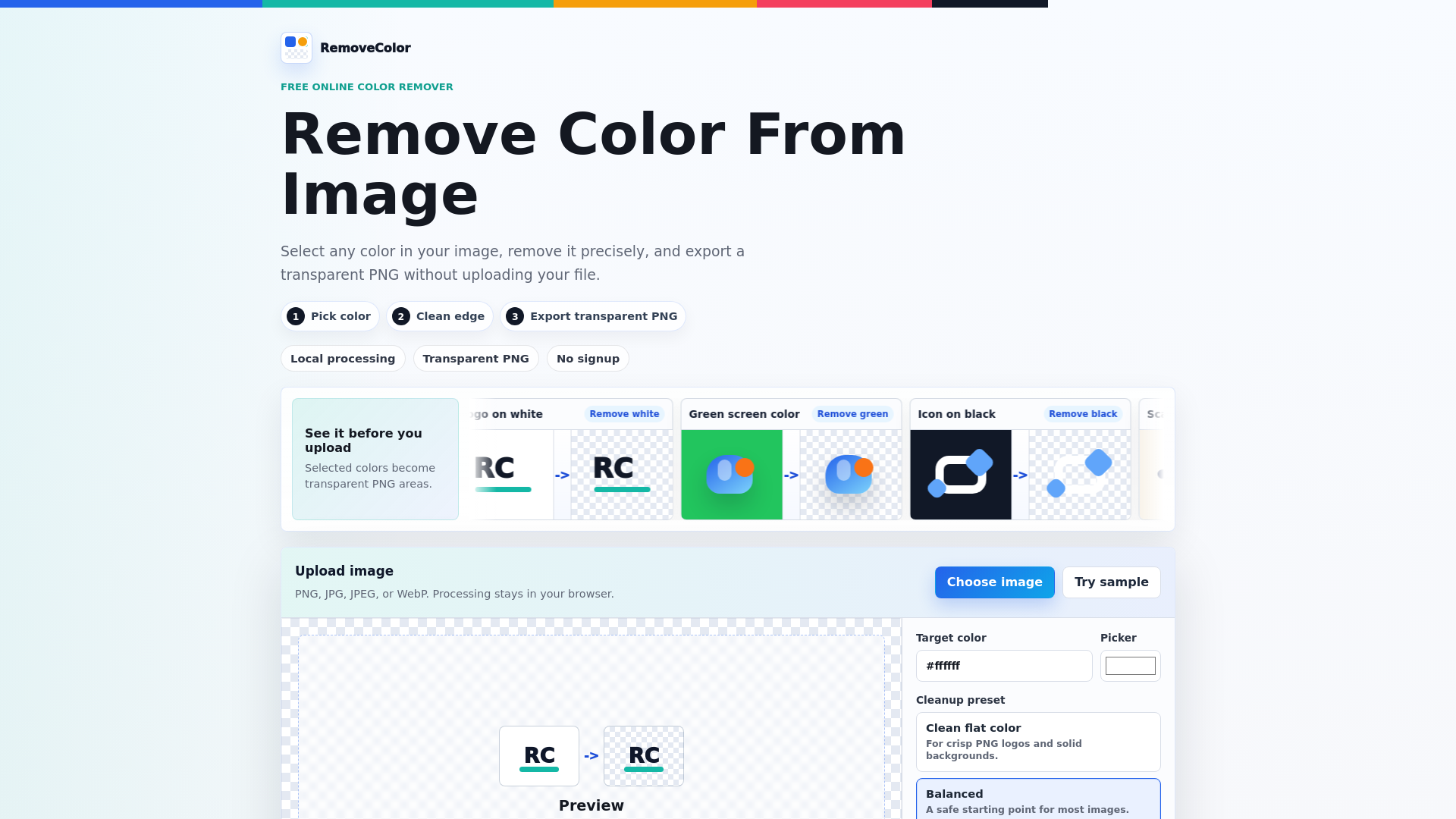 website screenshot of https://removecolor.pages.dev/