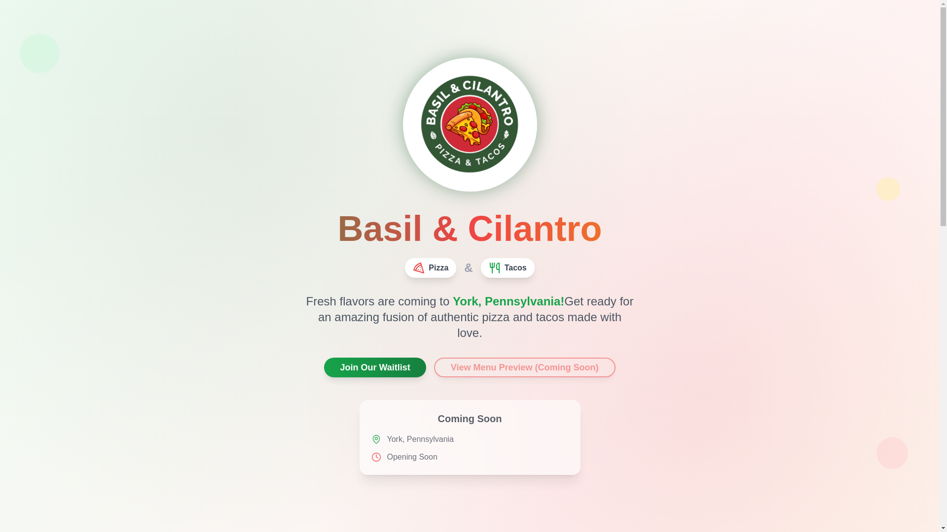 website screenshot of https://basilandcilantrorestaurants.com/