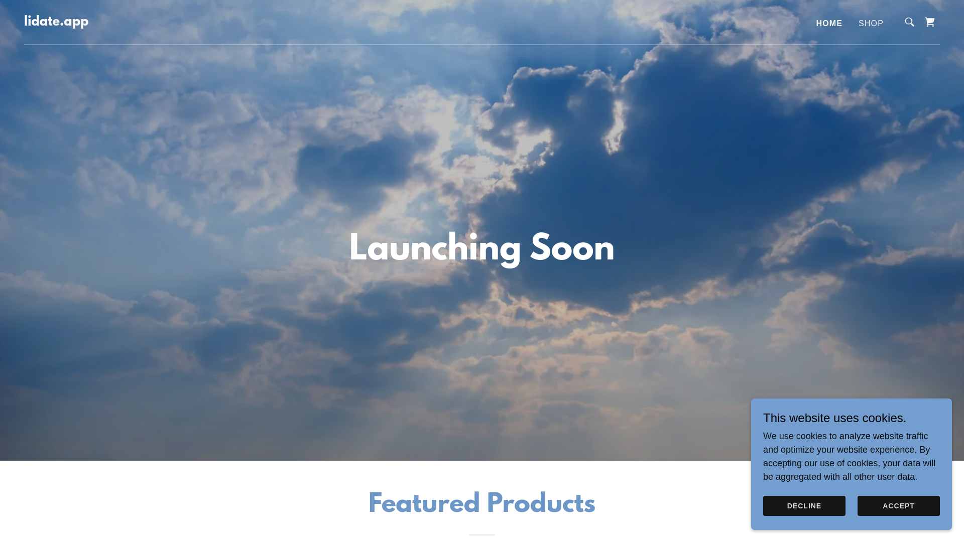 website screenshot of https://lidate.app/