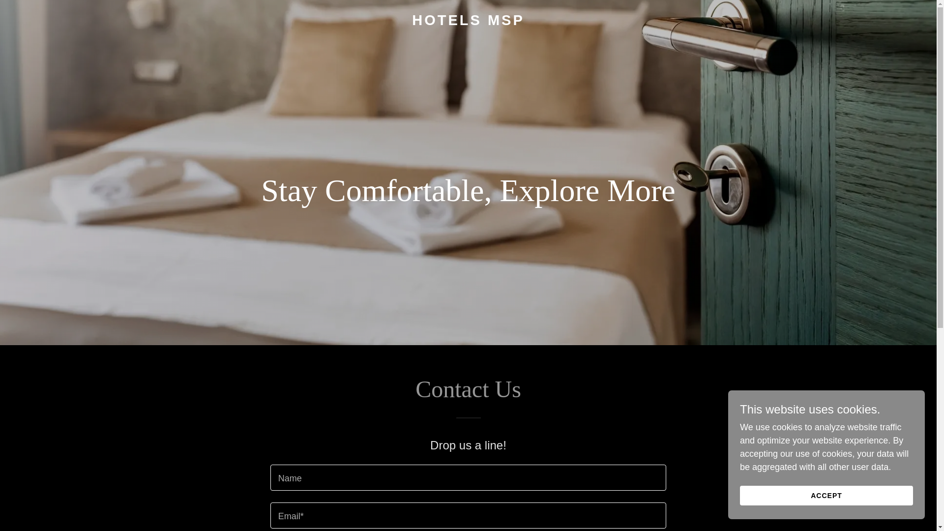 website screenshot of https://hotels-msp.com/