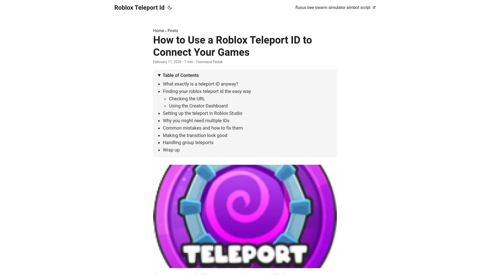 website screenshot of https://roblox-teleport-id.pages.dev/