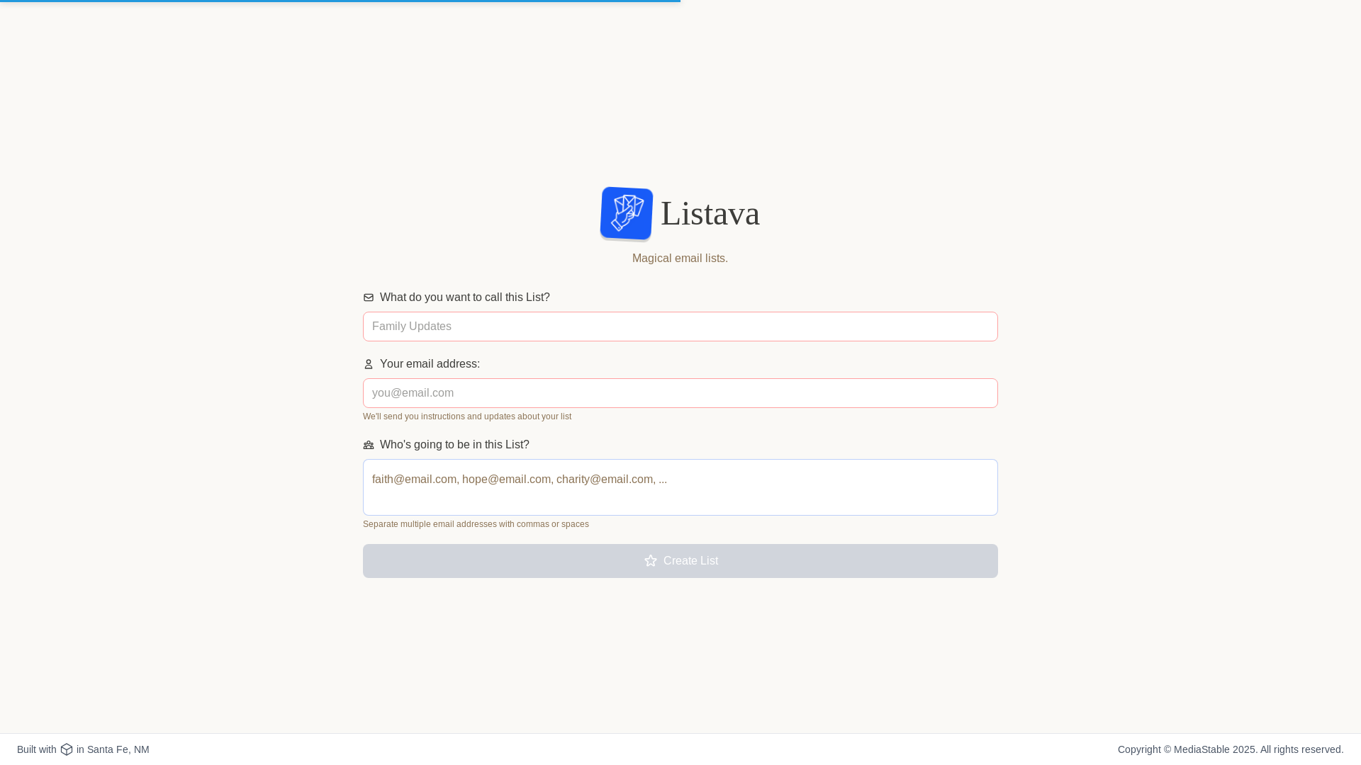 website screenshot of https://listava.com/