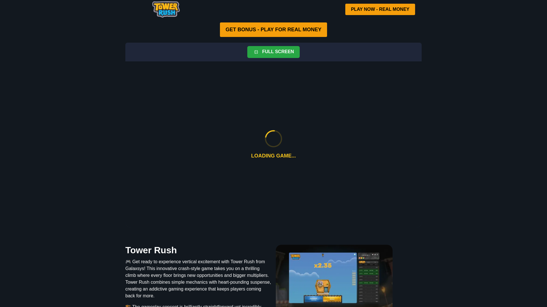 website screenshot of https://rushtower.org/