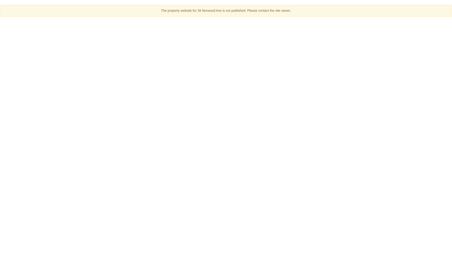 website screenshot of https://39norwoodave.com/