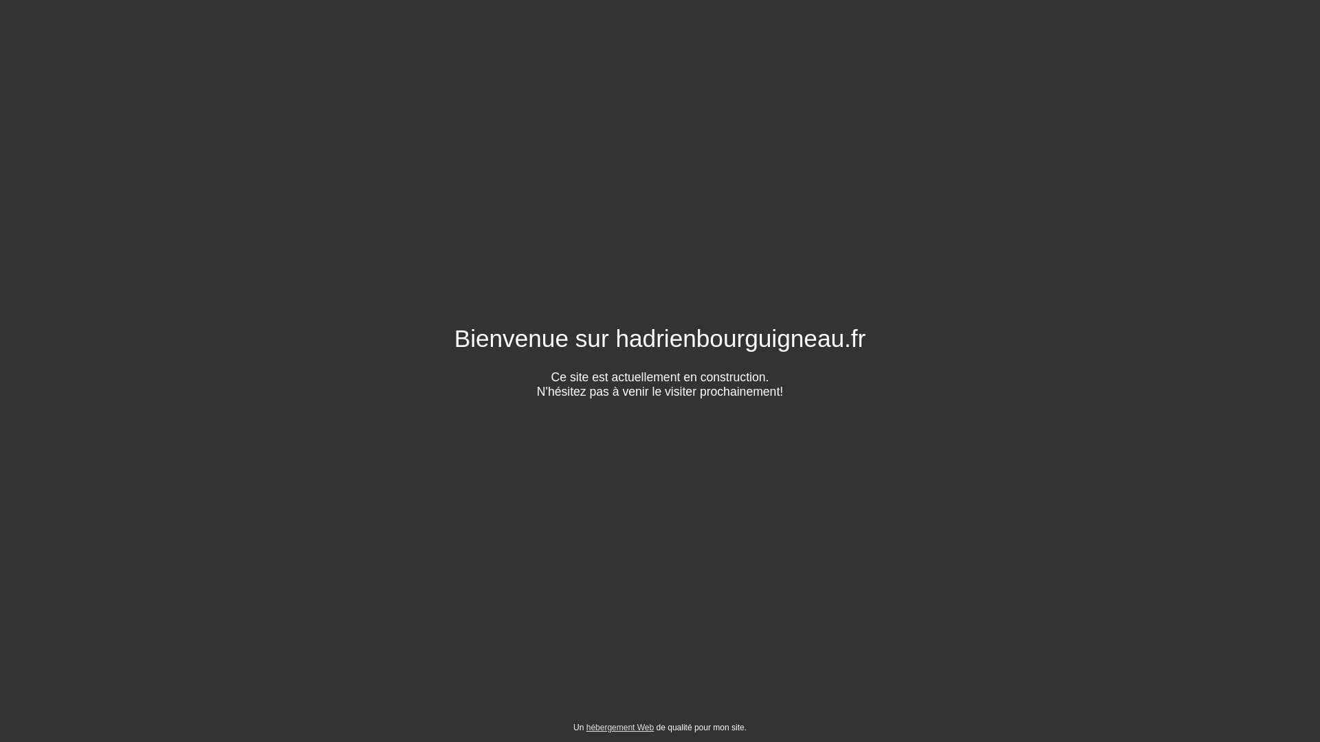 website screenshot of https://hadrienbourguigneau.fr/