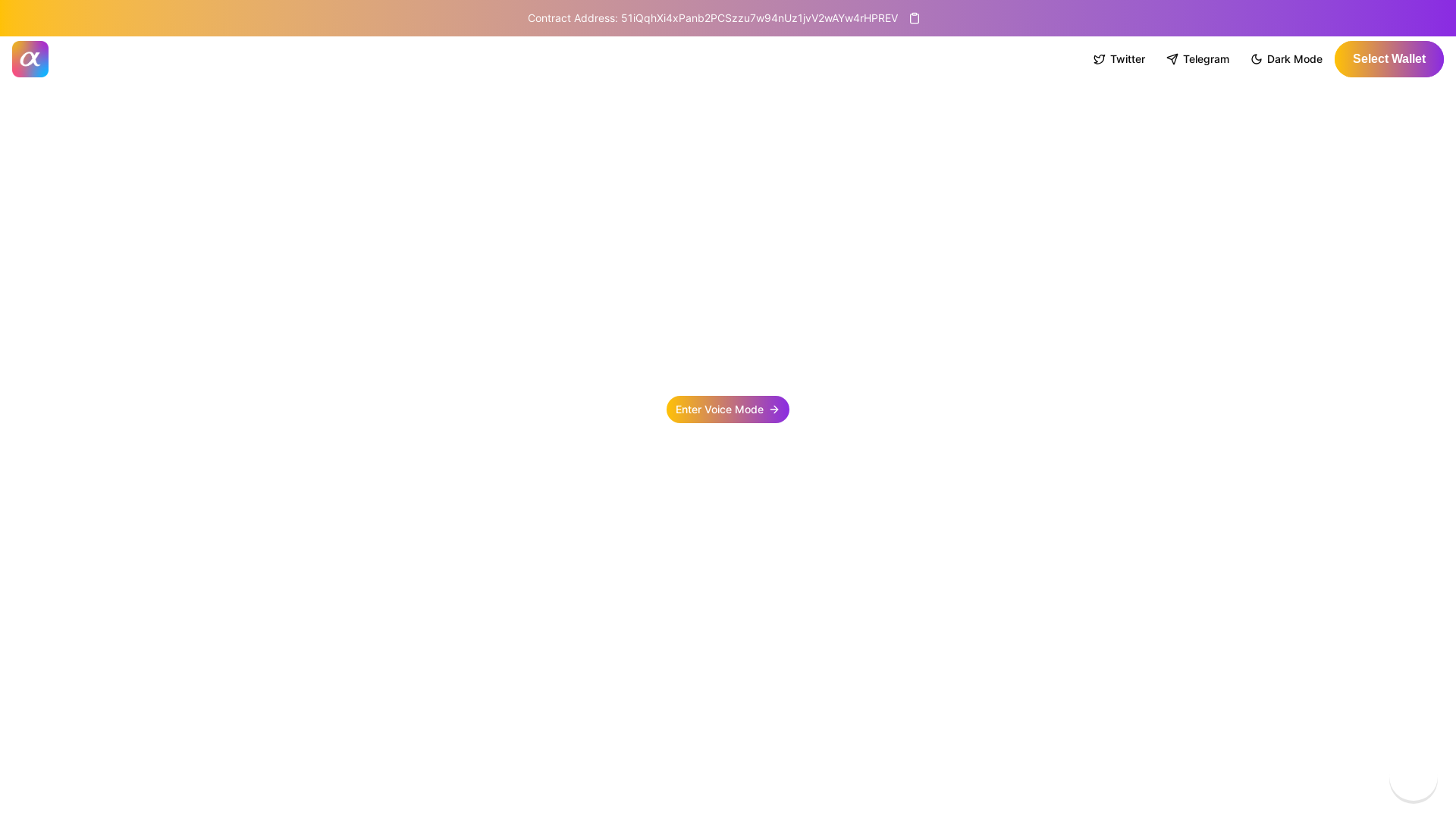 website screenshot of https://tryalphafi.ai/