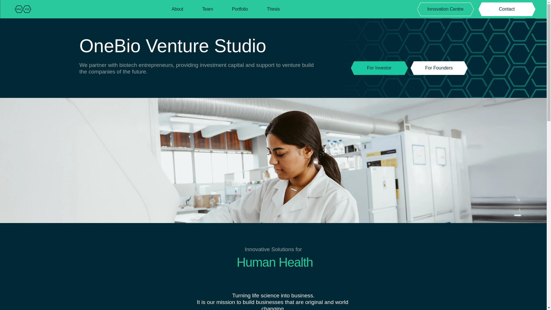 website screenshot of https://onebioventures.africa/
