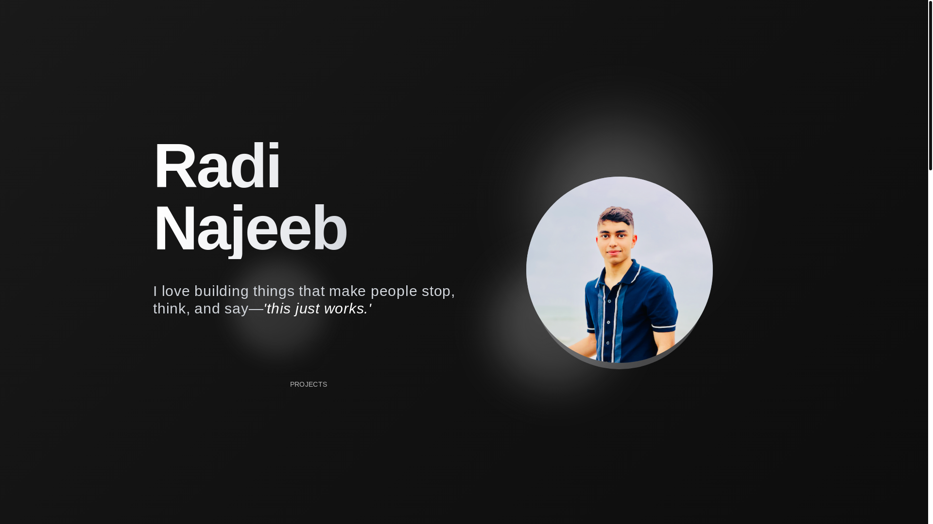website screenshot of https://radinajeeb.com/
