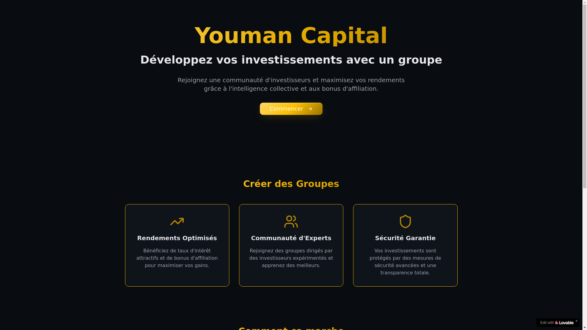 website screenshot of https://youmanfund.com/