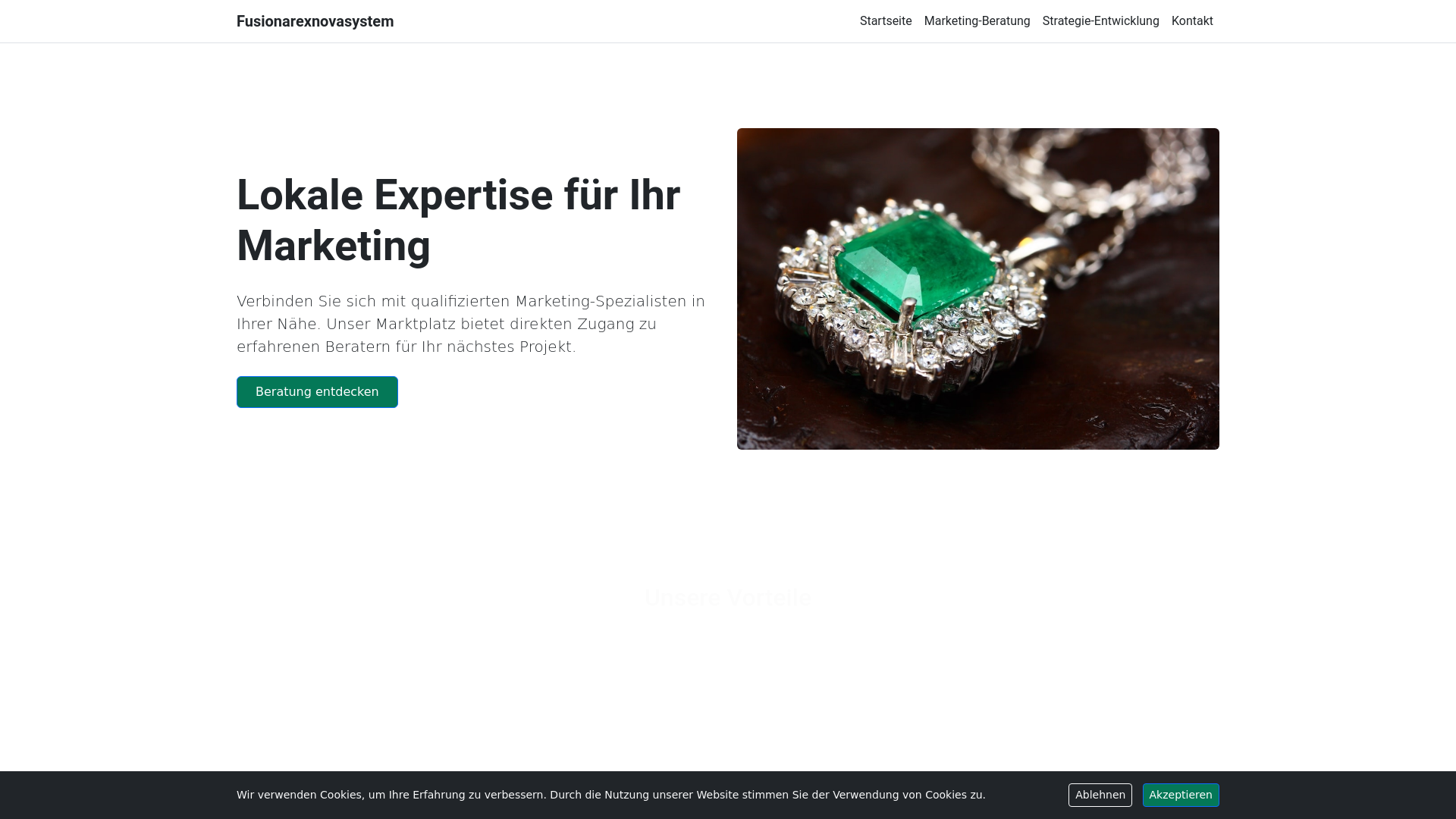 website screenshot of https://fusionarexnovasystem.info/