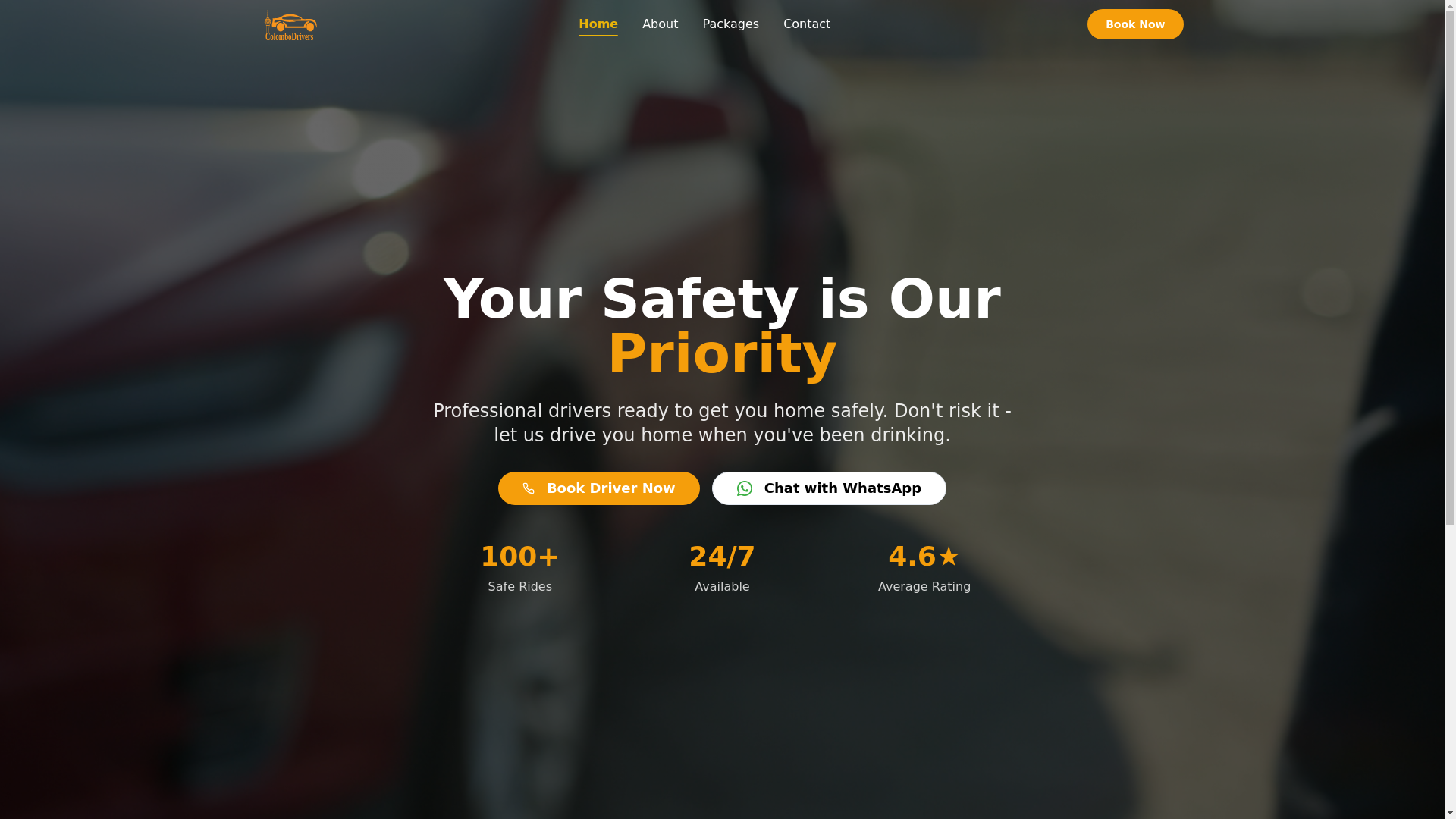 website screenshot of https://colombodrivers-production.pages.dev/