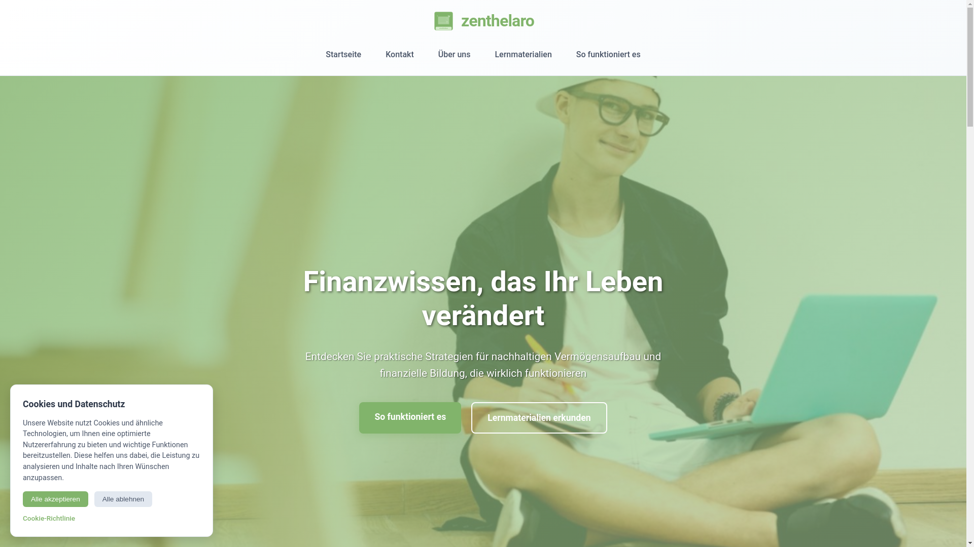 website screenshot of https://zenthelaro.com/