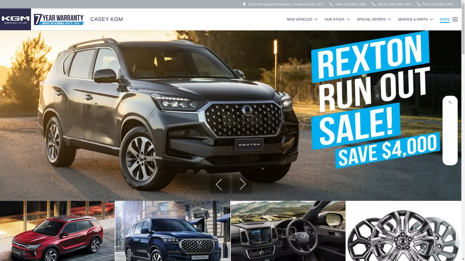 website screenshot of https://caseykgm.com.au/