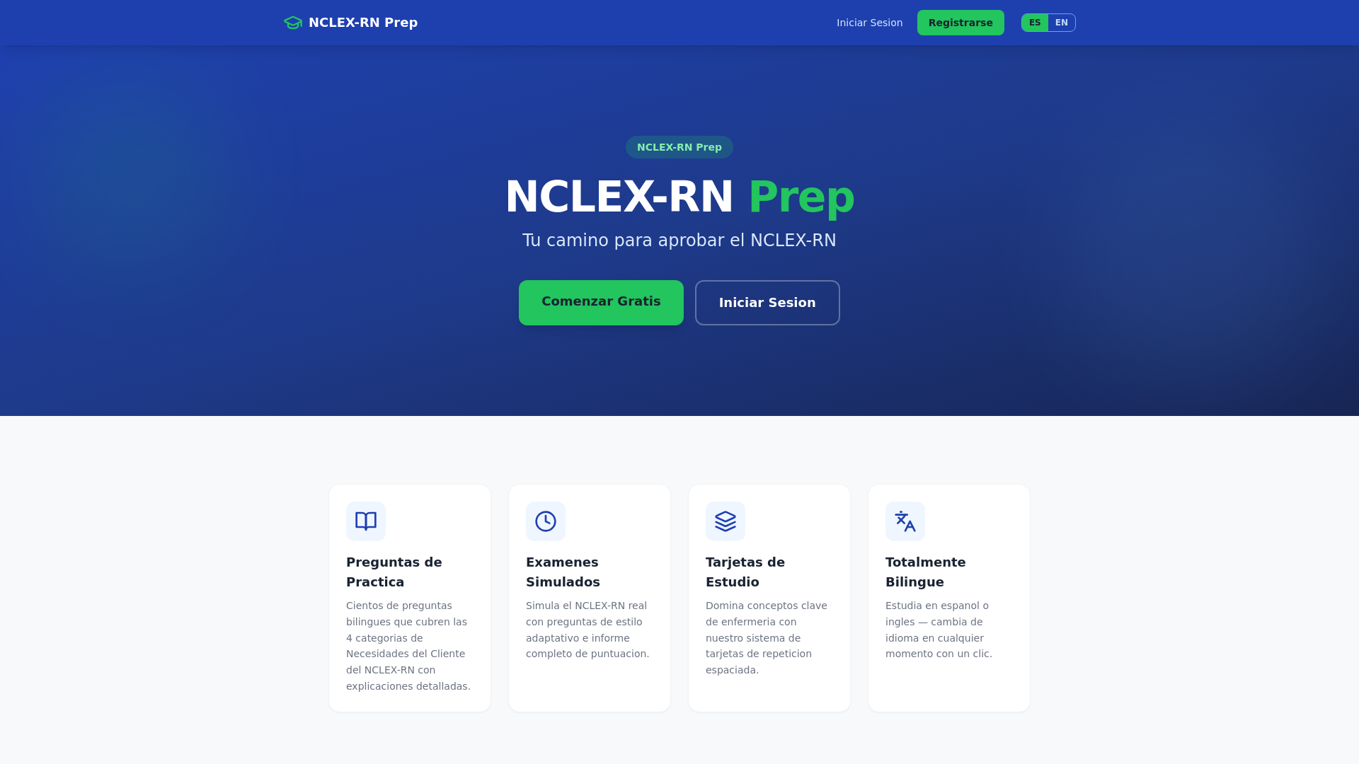 website screenshot of https://nclex-prep.pages.dev/