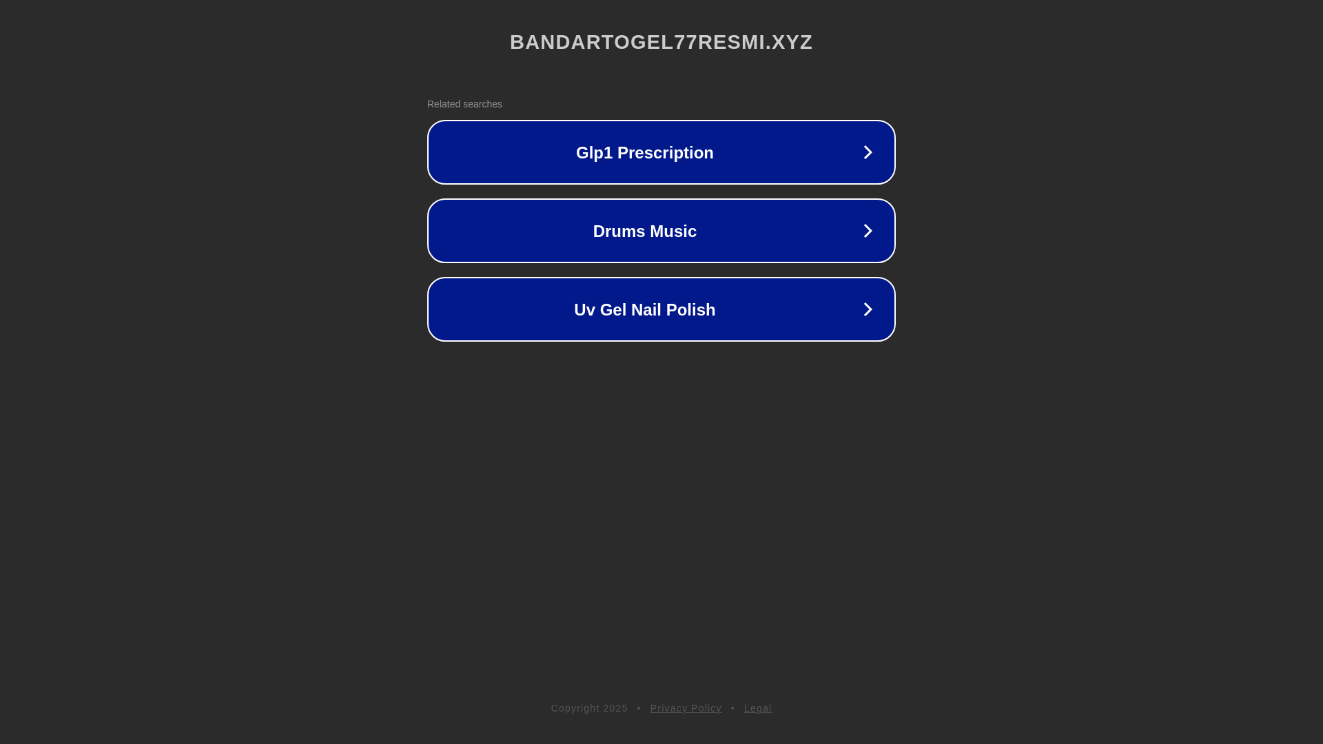 website screenshot of https://bandartogel77resmi.xyz/