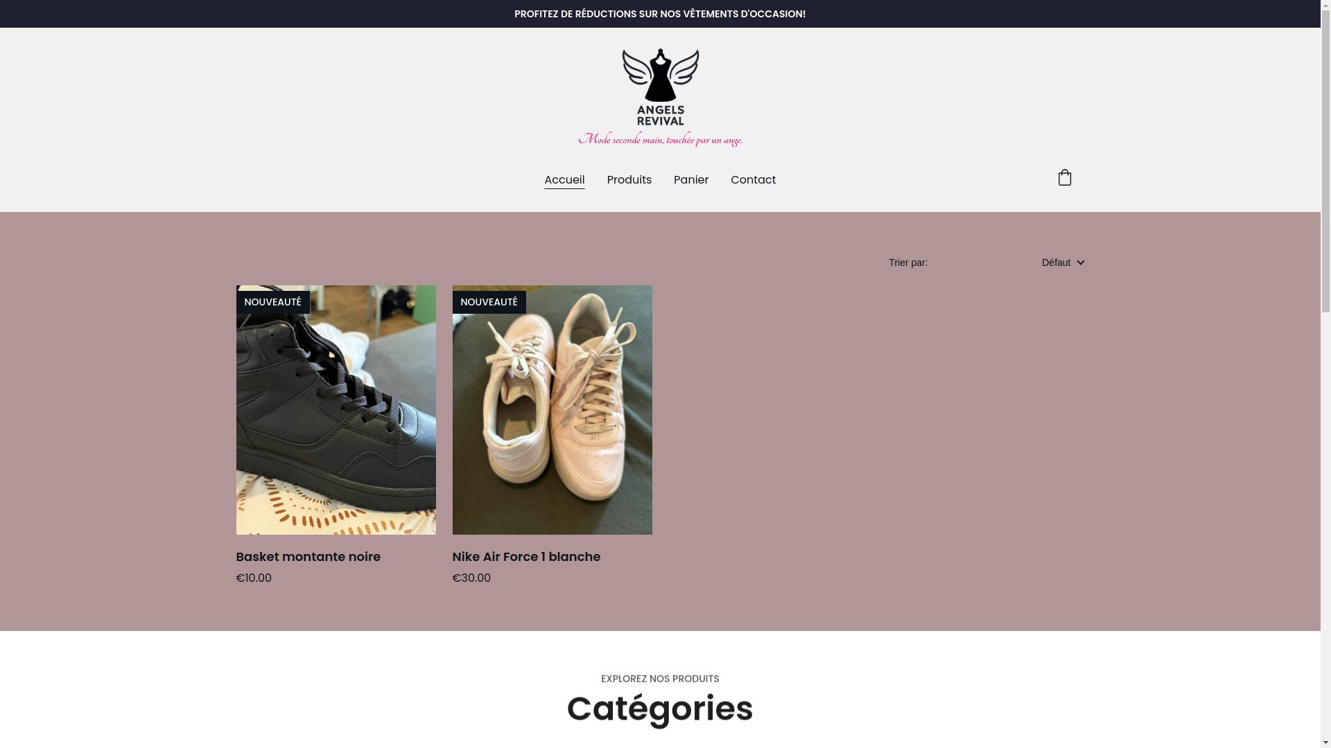 website screenshot of https://angelsrevival.shop/