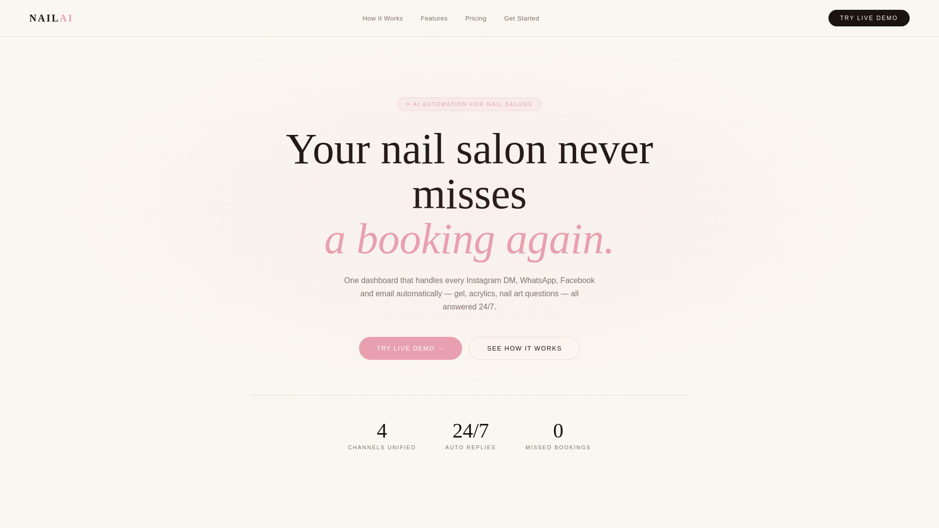 website screenshot of https://autoflowsolutionsnailsalondashboard.pages.dev/