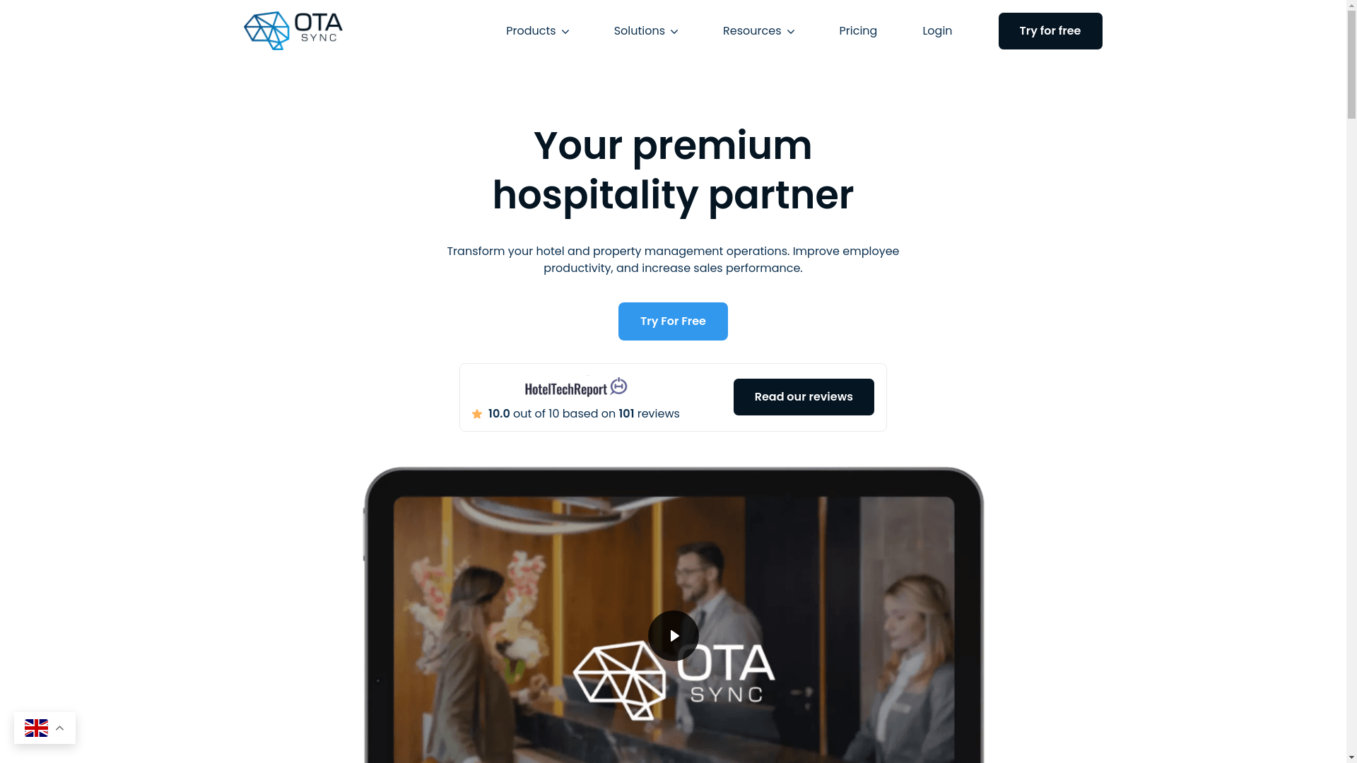 website screenshot of https://otasync.xyz/