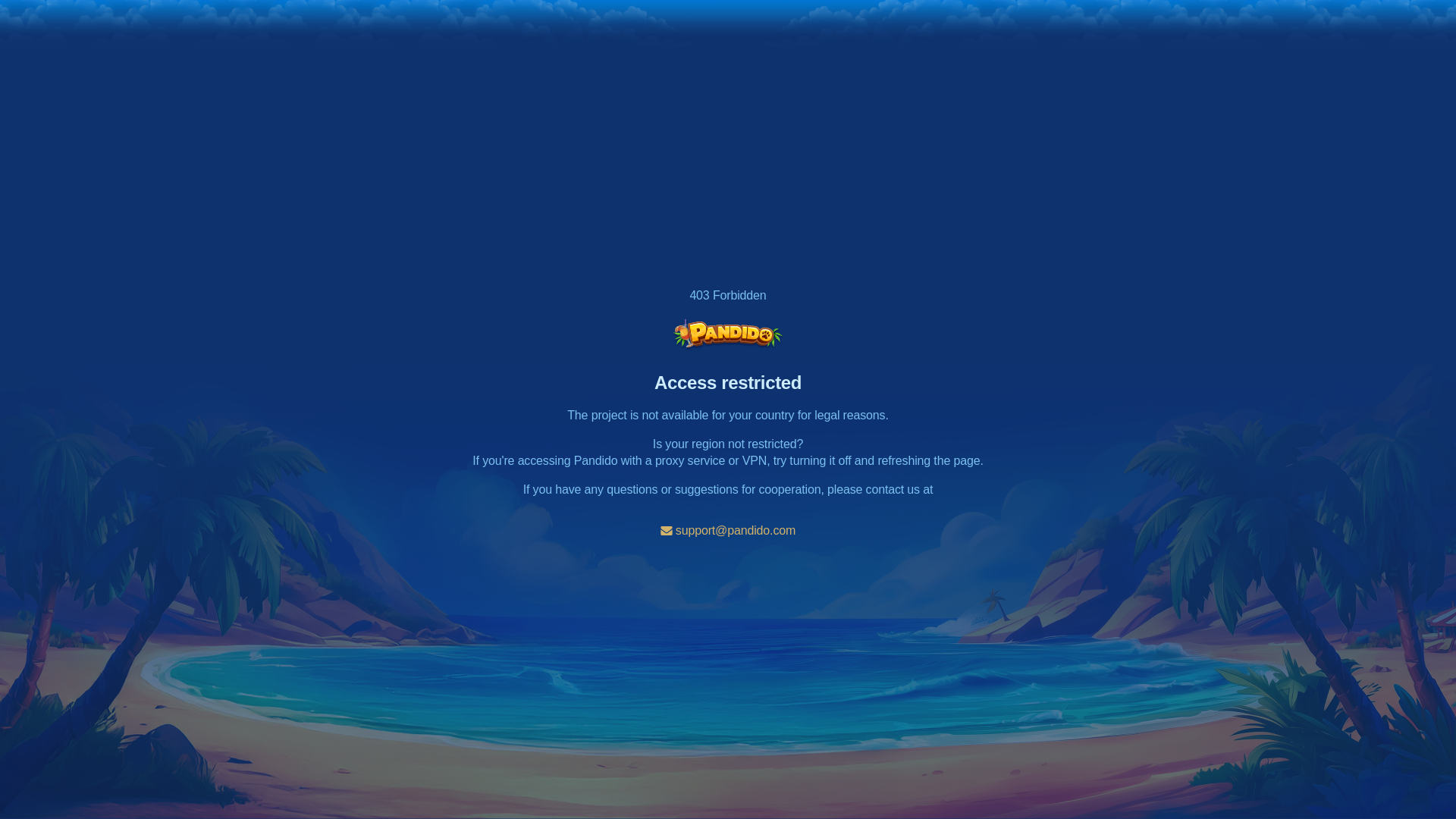 website screenshot of https://pandnido.com/