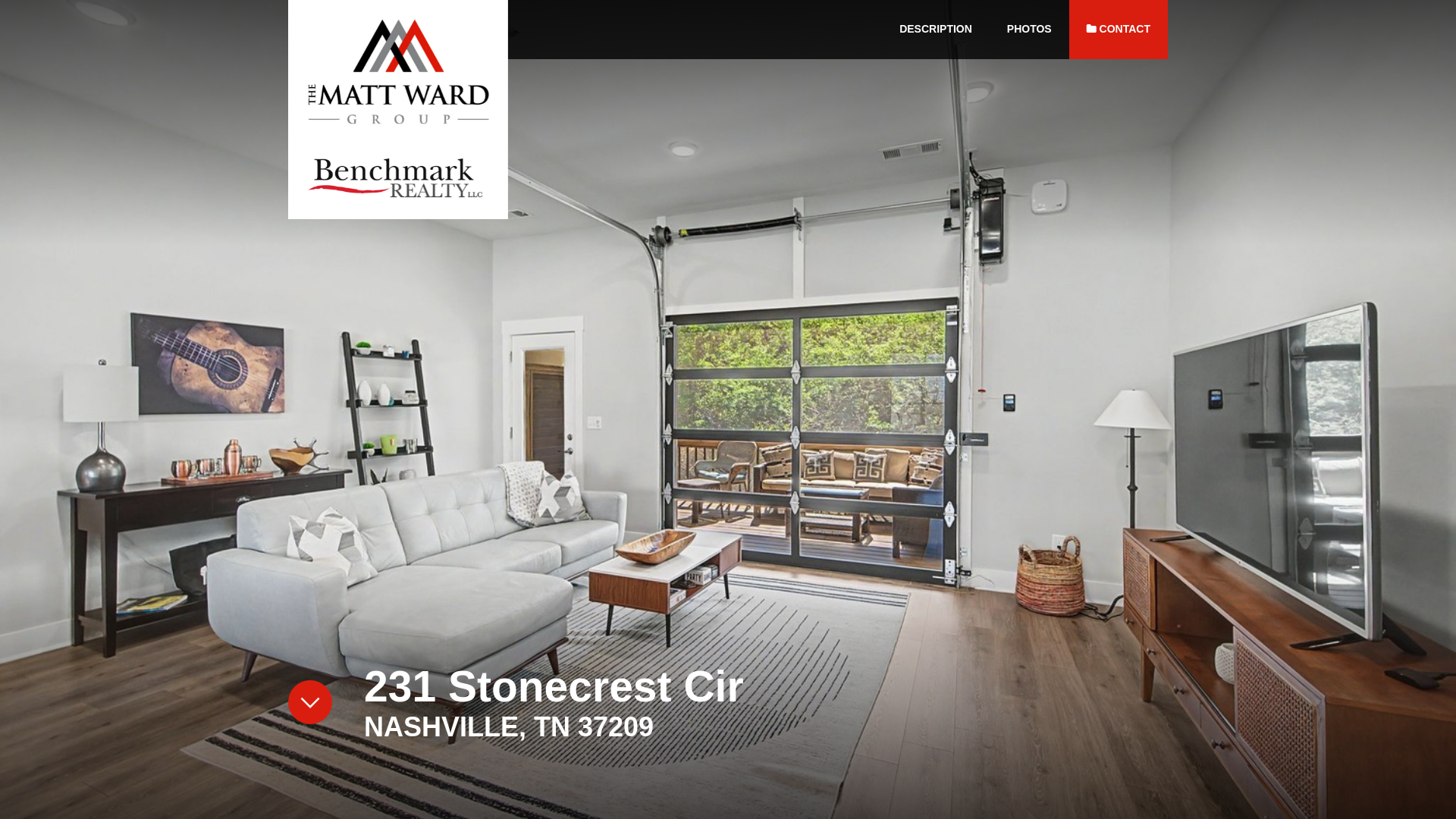 website screenshot of https://231stonecrestcirclenashville.com