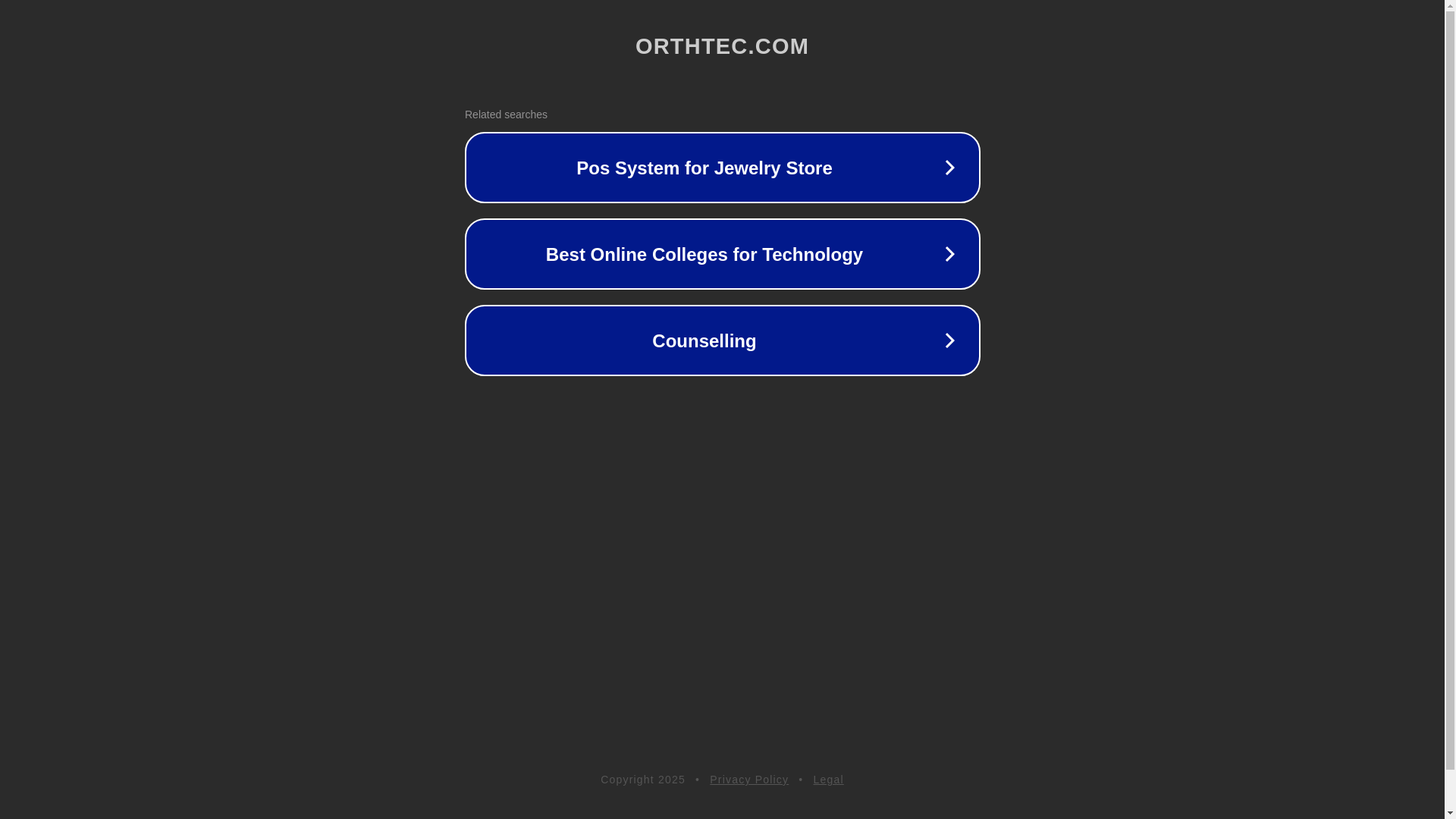website screenshot of https://orthtec.com/
