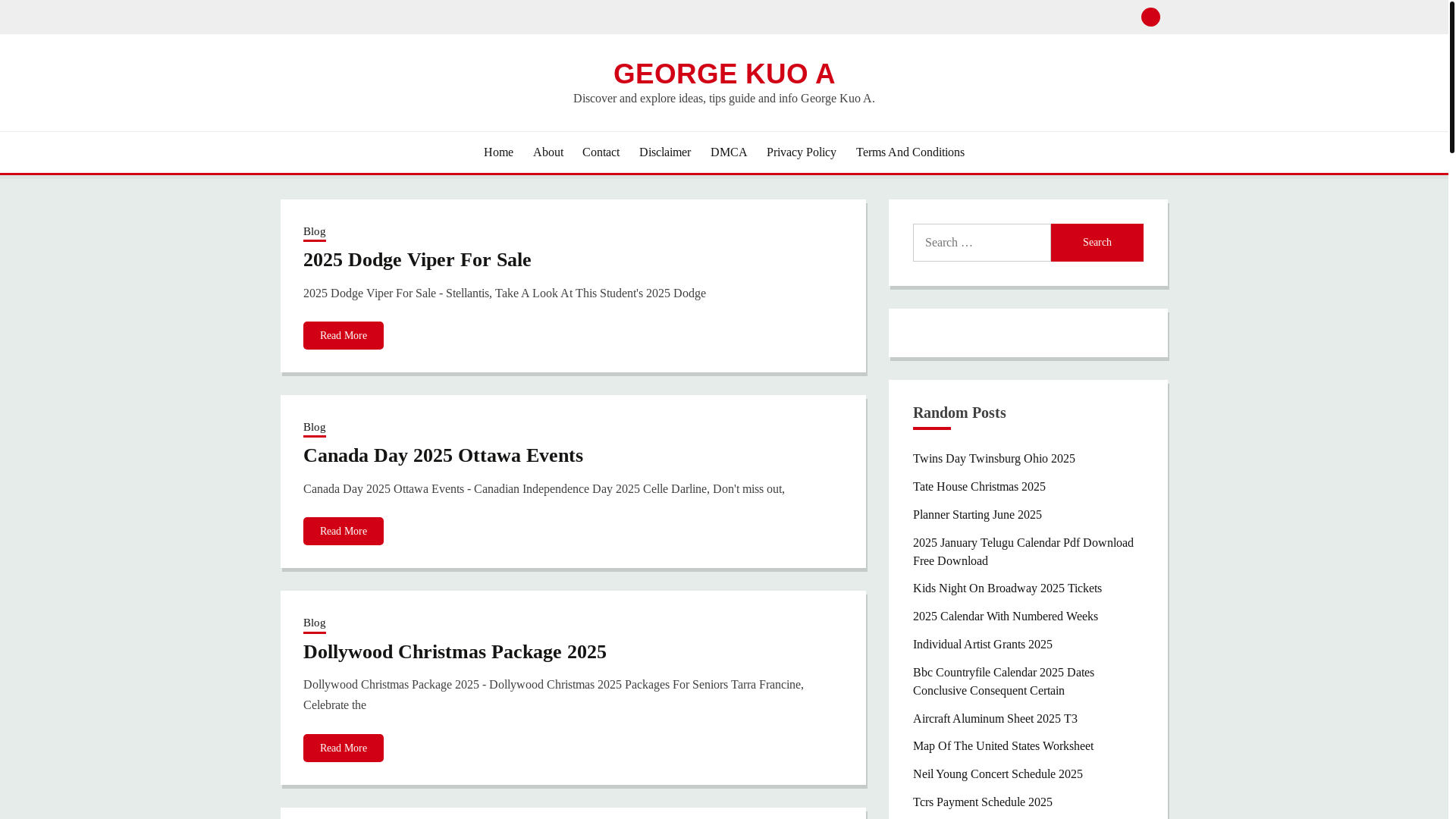 website screenshot of https://georgekuoa.pages.dev/